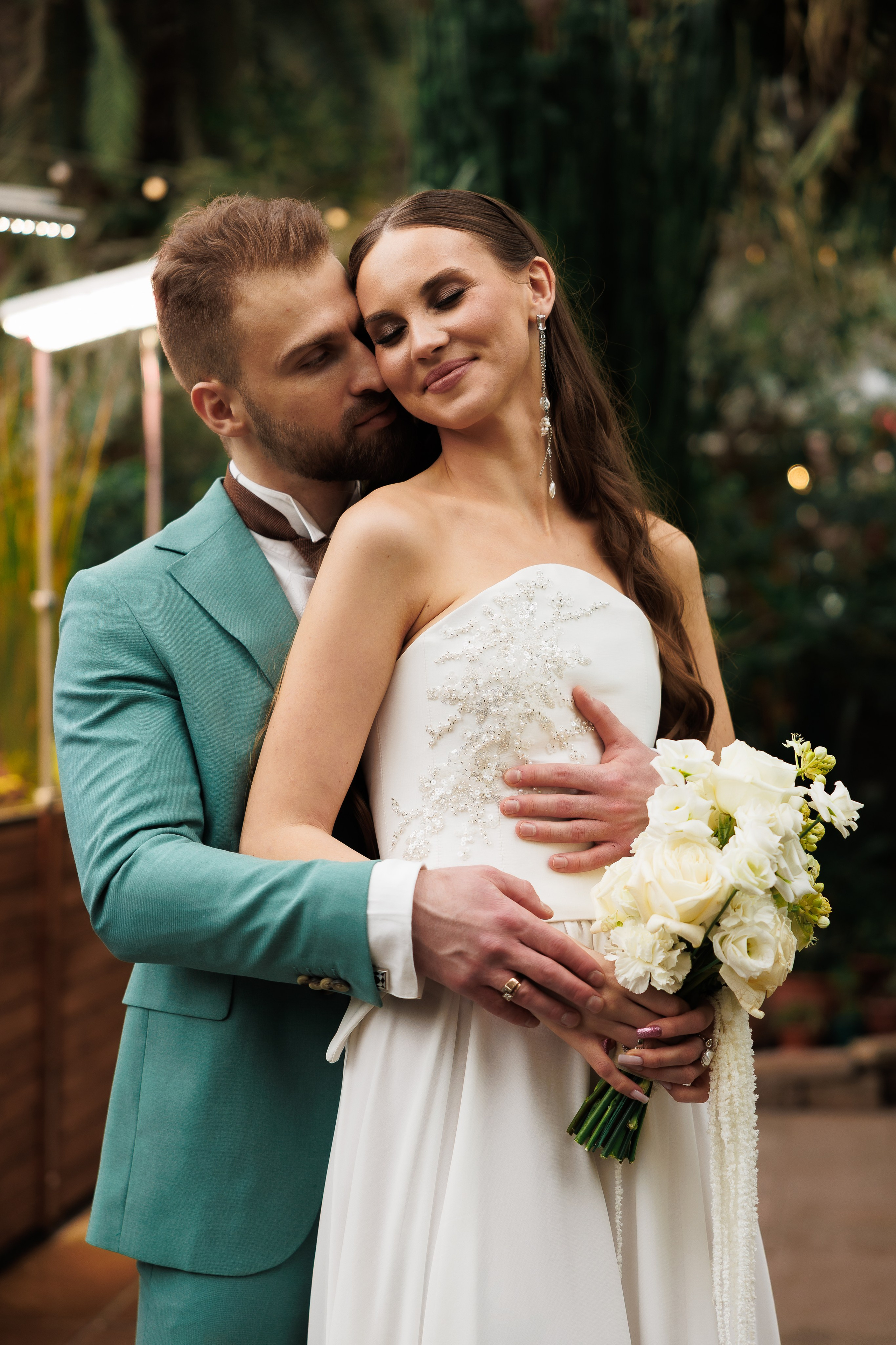 Свадебная прогулка в оранжерее. Питер. Свадебный и семейный фотограф в Москве Красинская Мария