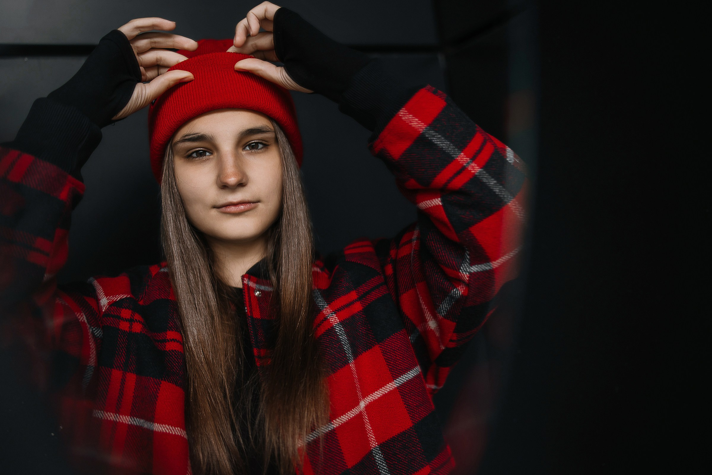 Катя в красном. Семейный, женский и детский фотограф Татьяна Колобаева