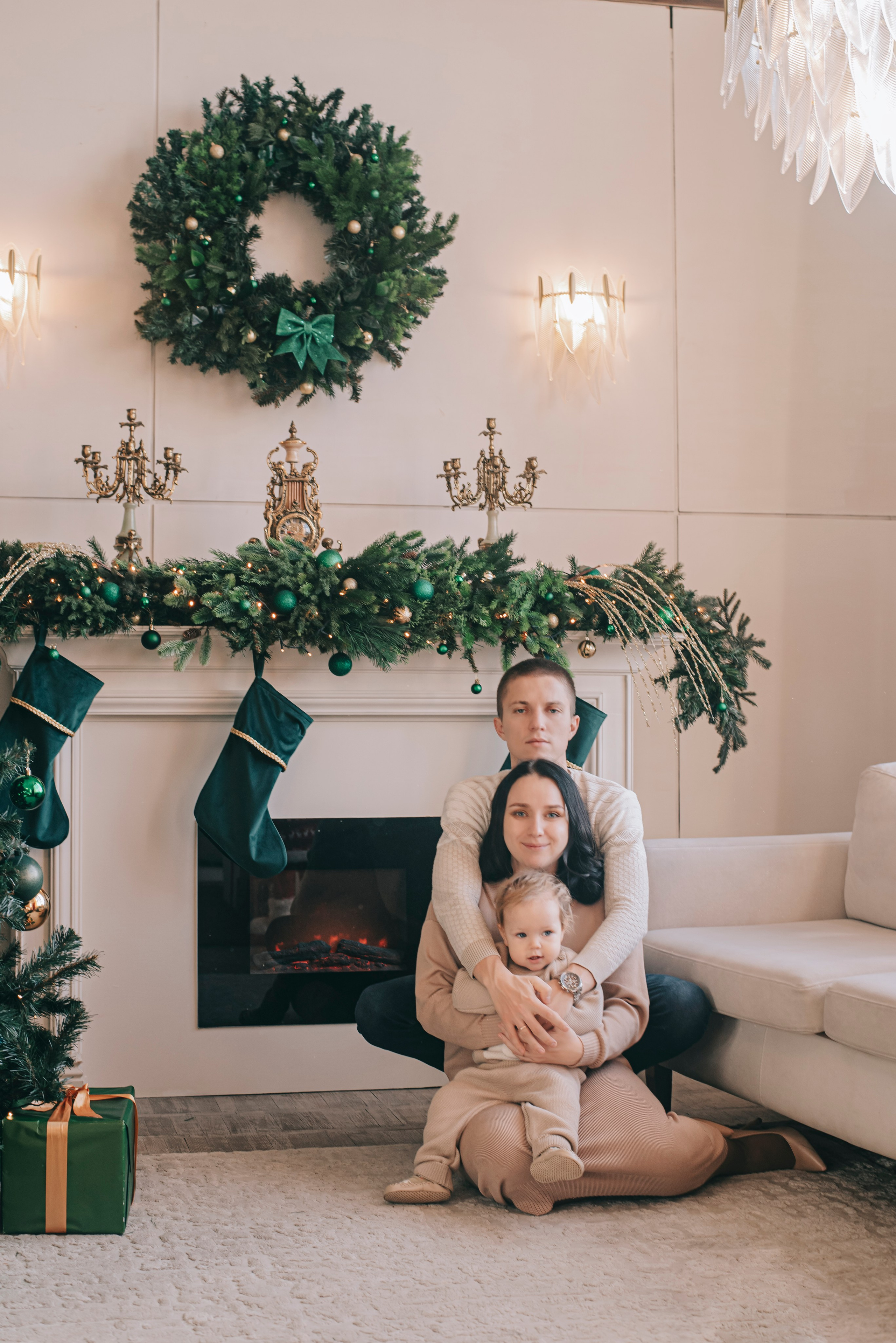 Новогодняя съёмка Никиты, Даши и Варвары. Фотограф в Краснодаре Зеленкина Дарья