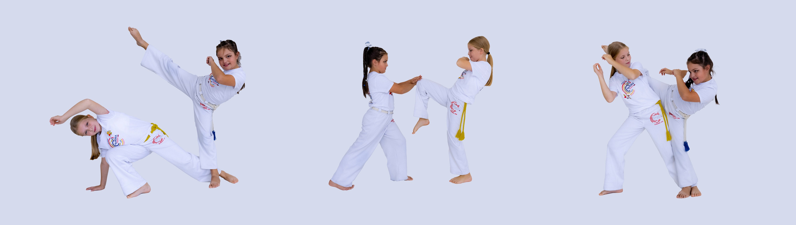 Фотосессия в студии для спортивной школы копоэйры для сайта в Зеленограде 