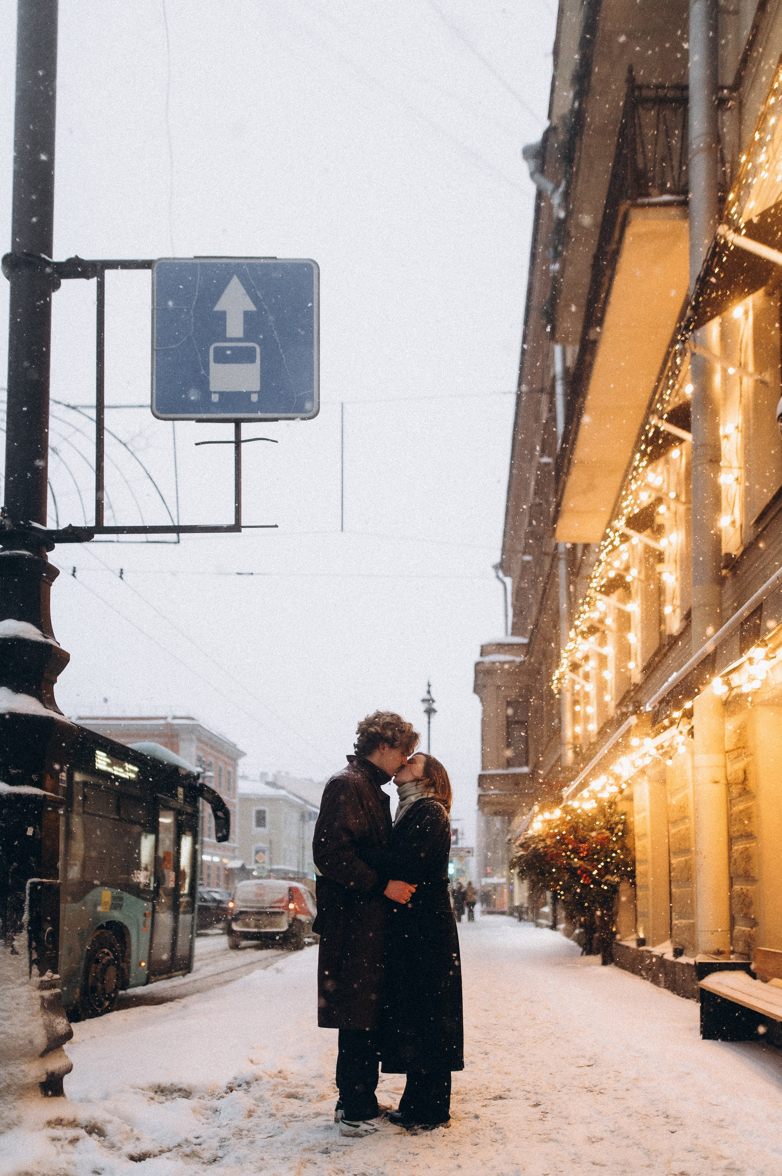 Снежная лав стори. Фотограф ПИТЕР СПБ Надежда Баранова