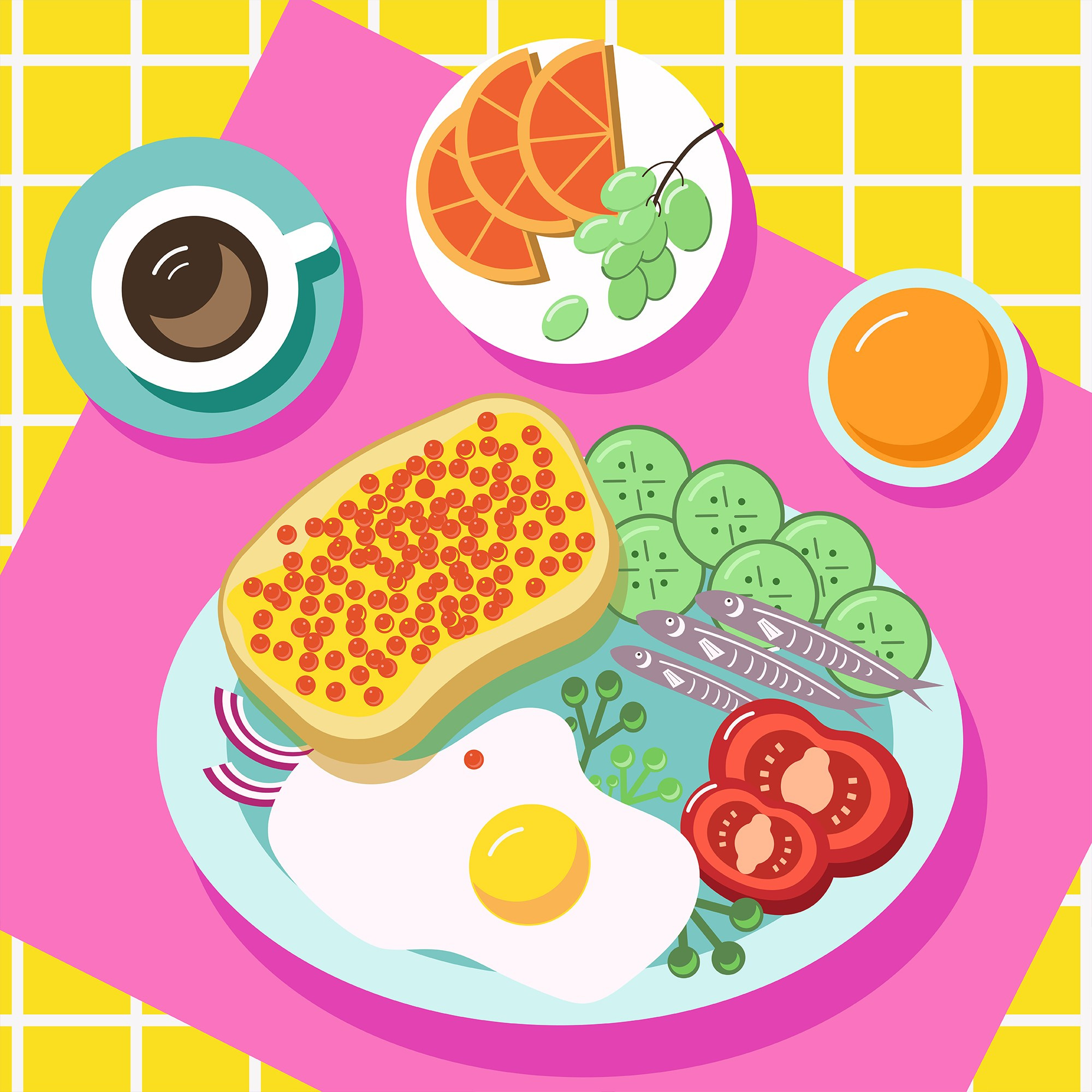 Фоны и предметы. Олеся Бакулина, графический дизайнер, иллюстратор