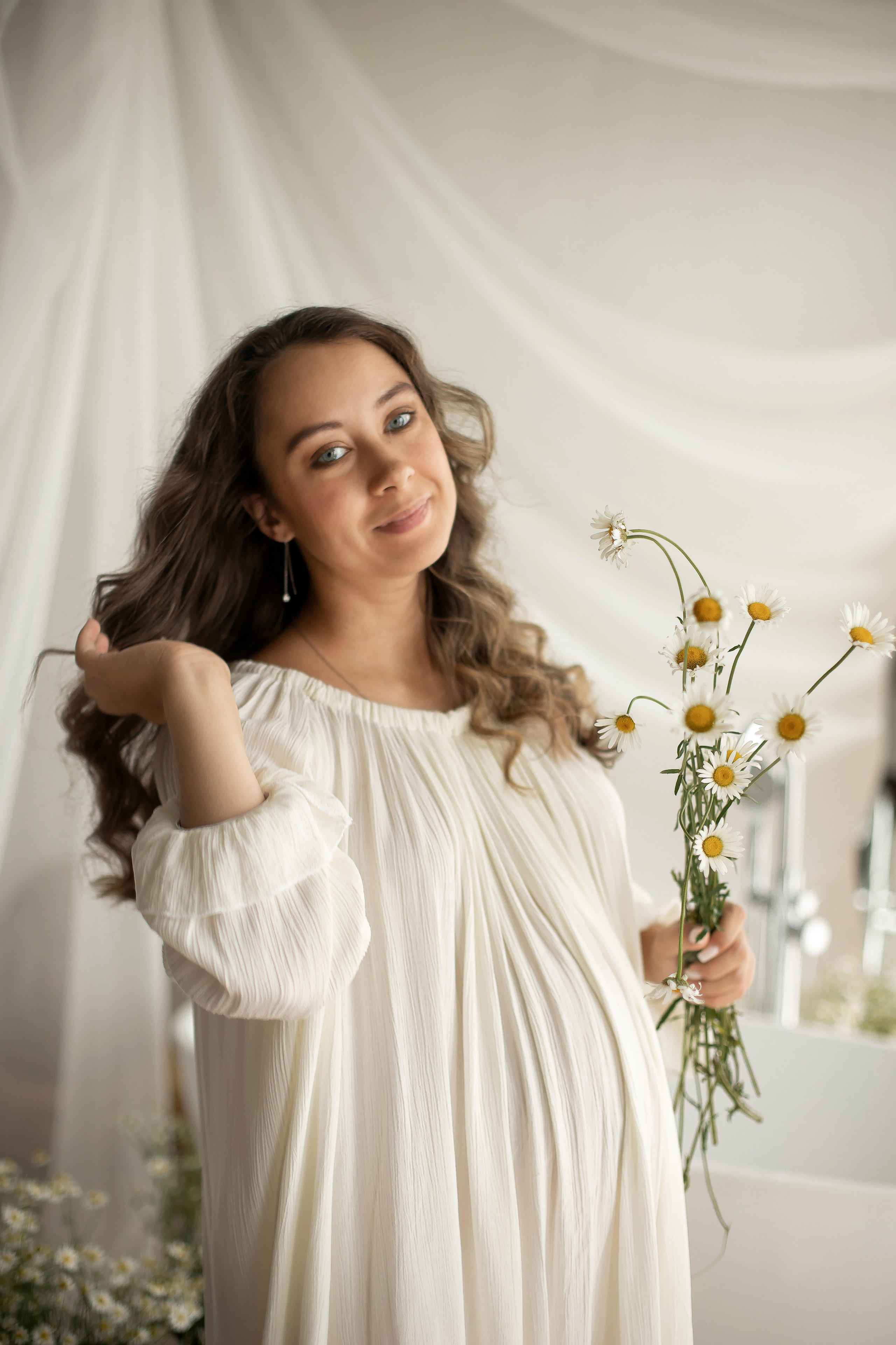 Ксения и ромашки. Семейный и детский фотограф в Красноярске Анна Маюрова