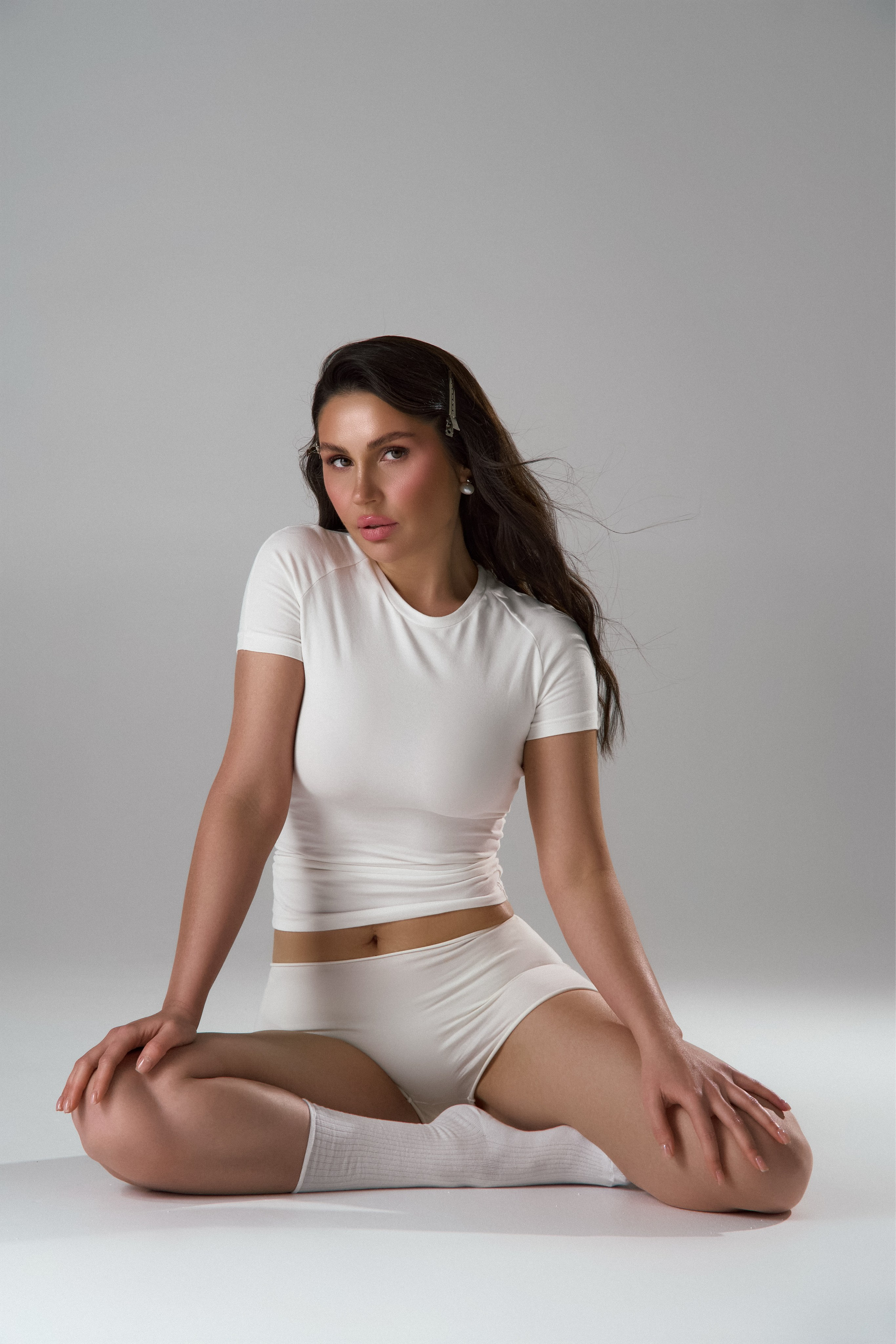 фотосессия в шортах и футболке