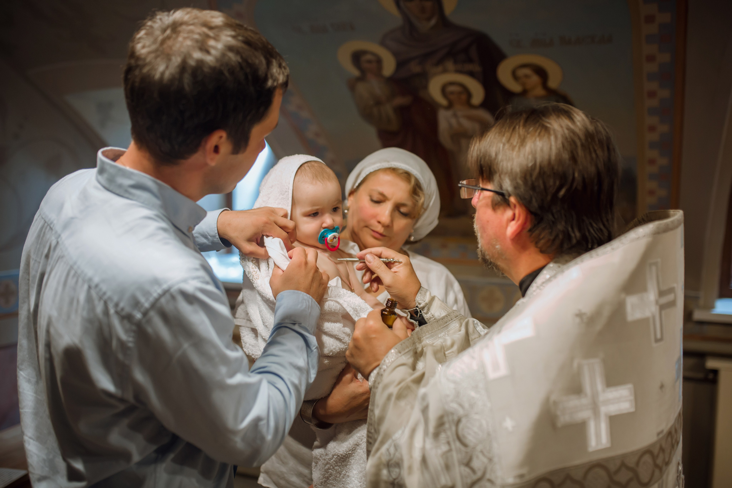 Крещение Любы. Фотограф на Крещение, семейный фотограф в Москве