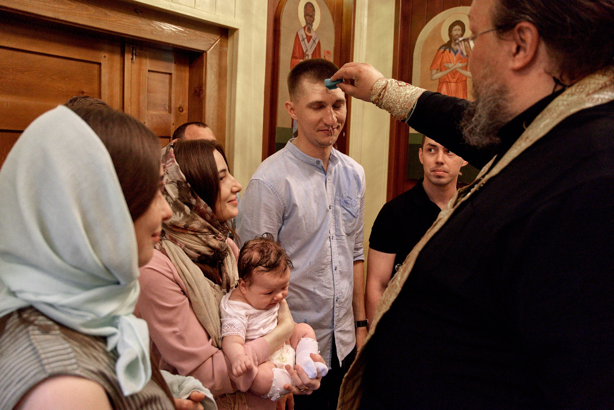 Фотосессия крещение Варвары