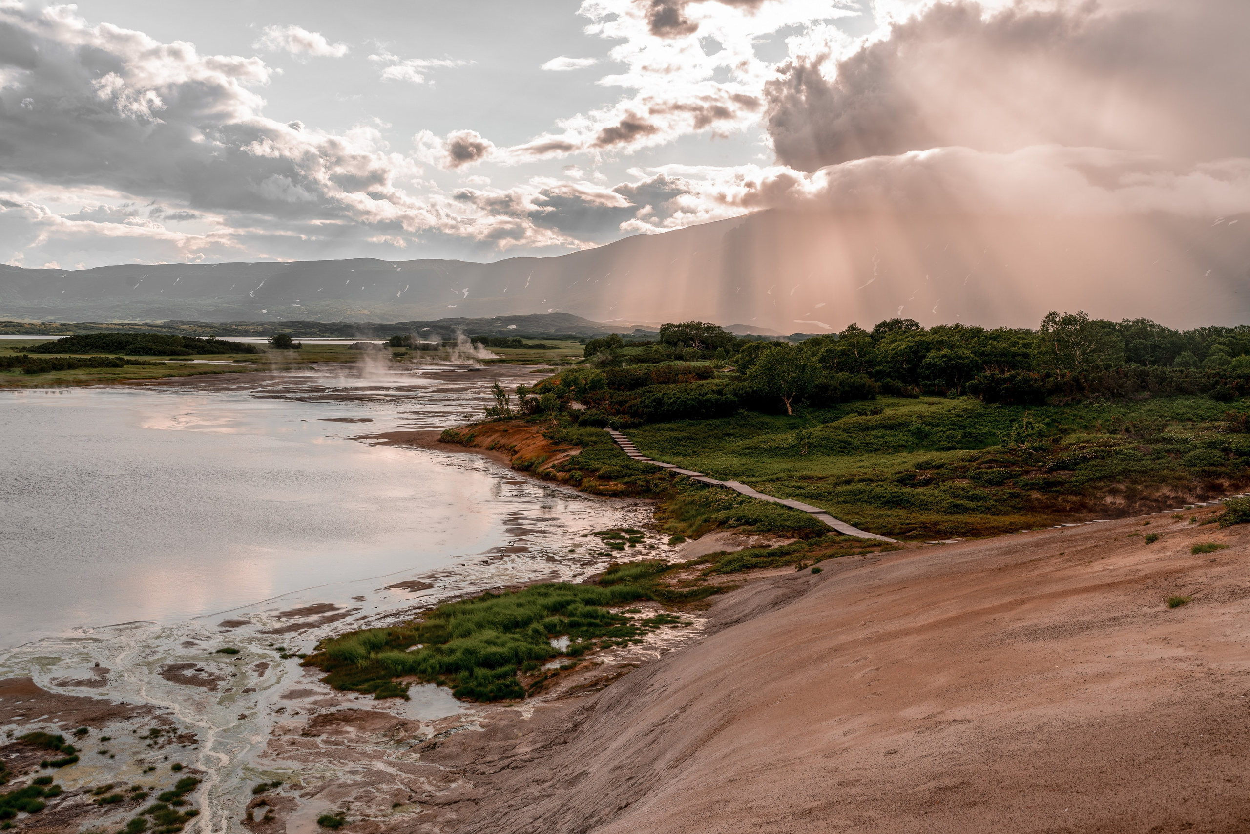 камчатка пейзаж заход солнца пейзажная фотография 