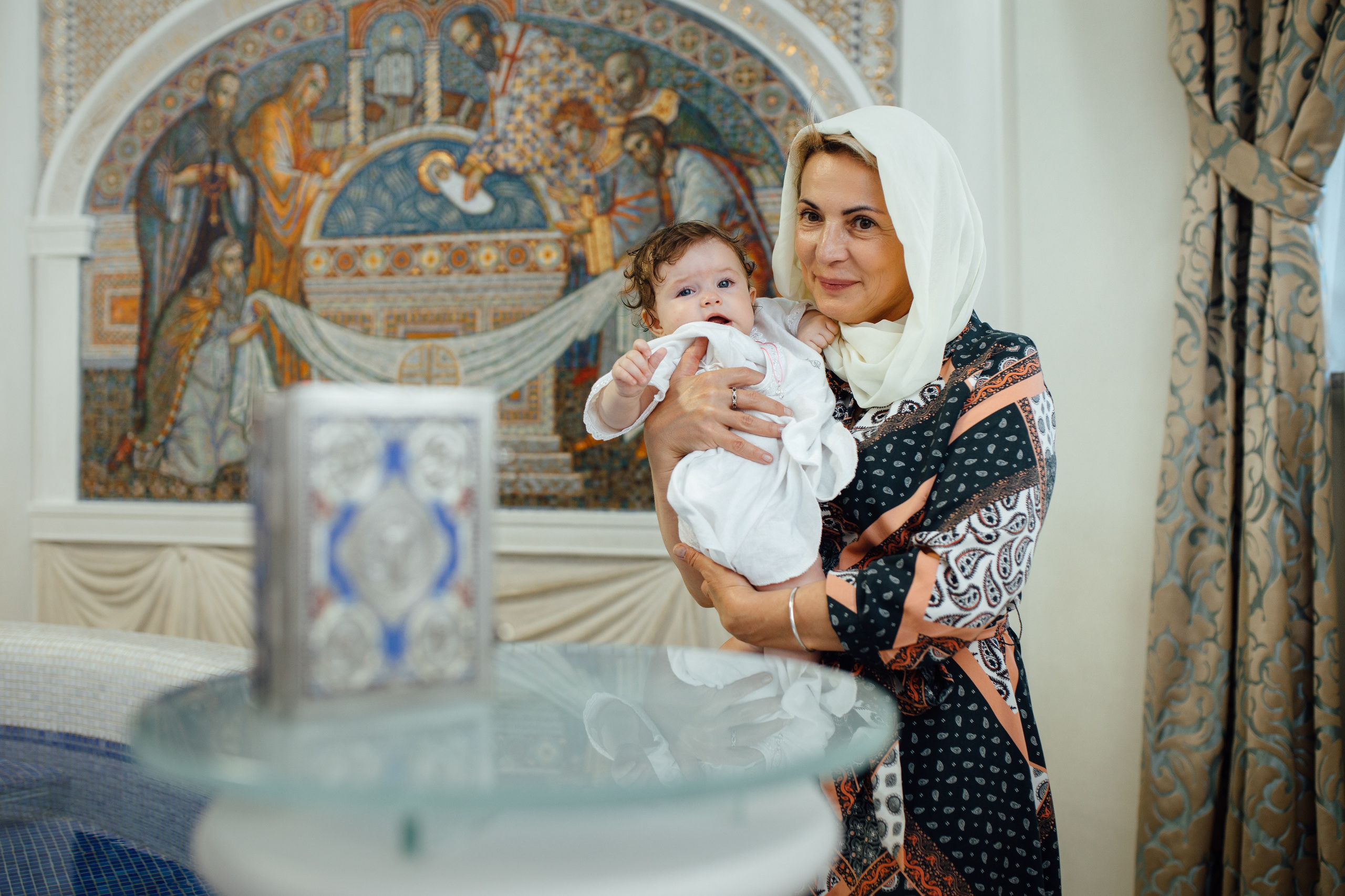 Крещение Аделины, храм Святой Троицы, июль 2024