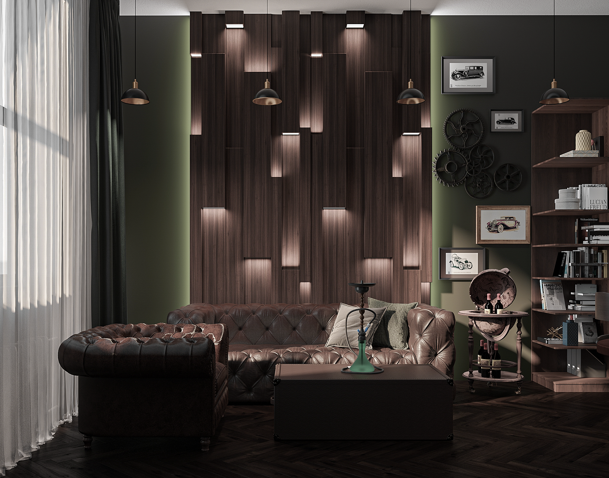 Интерьер с мужским характером