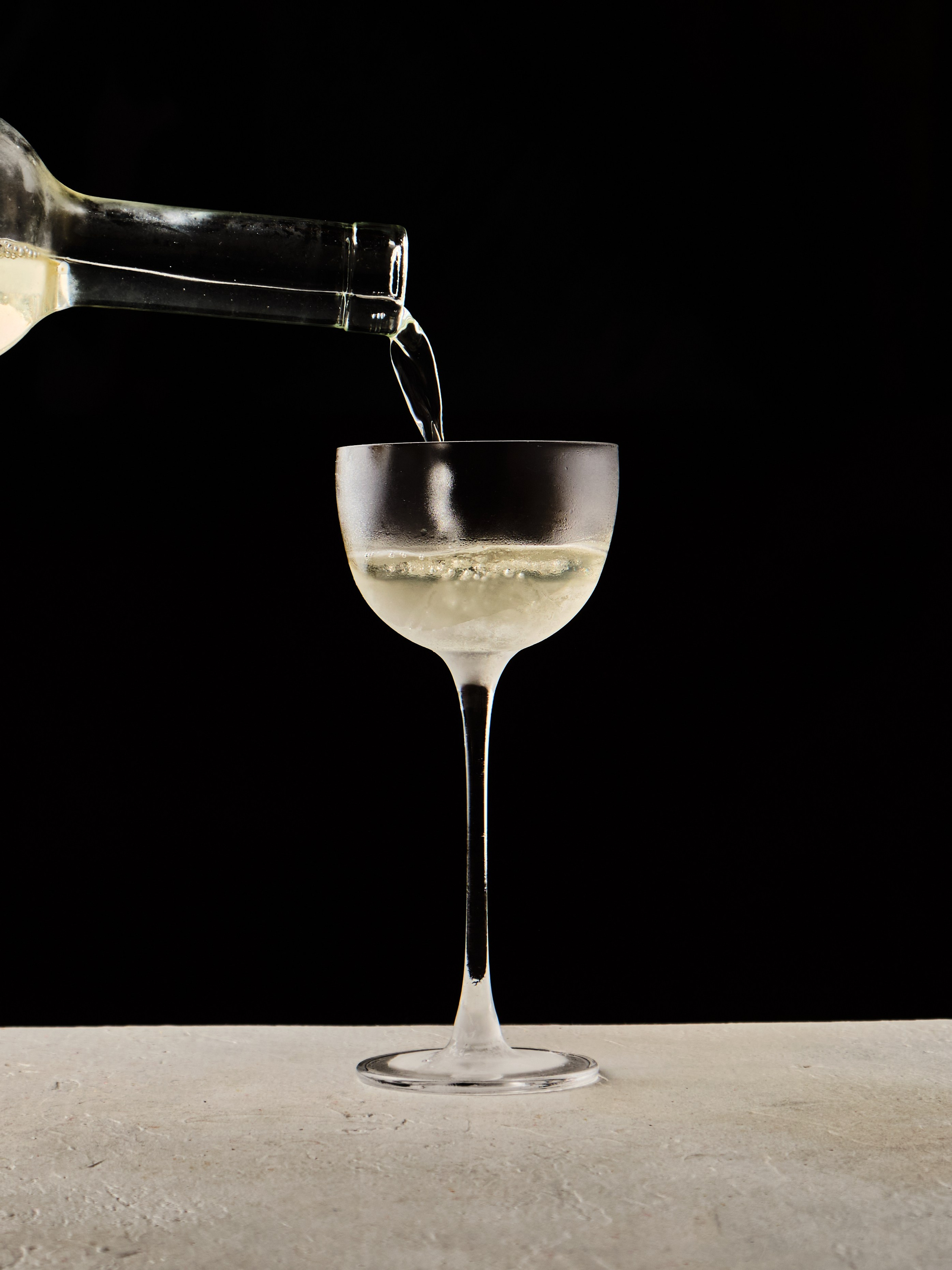 Atmospheric food photography of drink for bar menu and social media