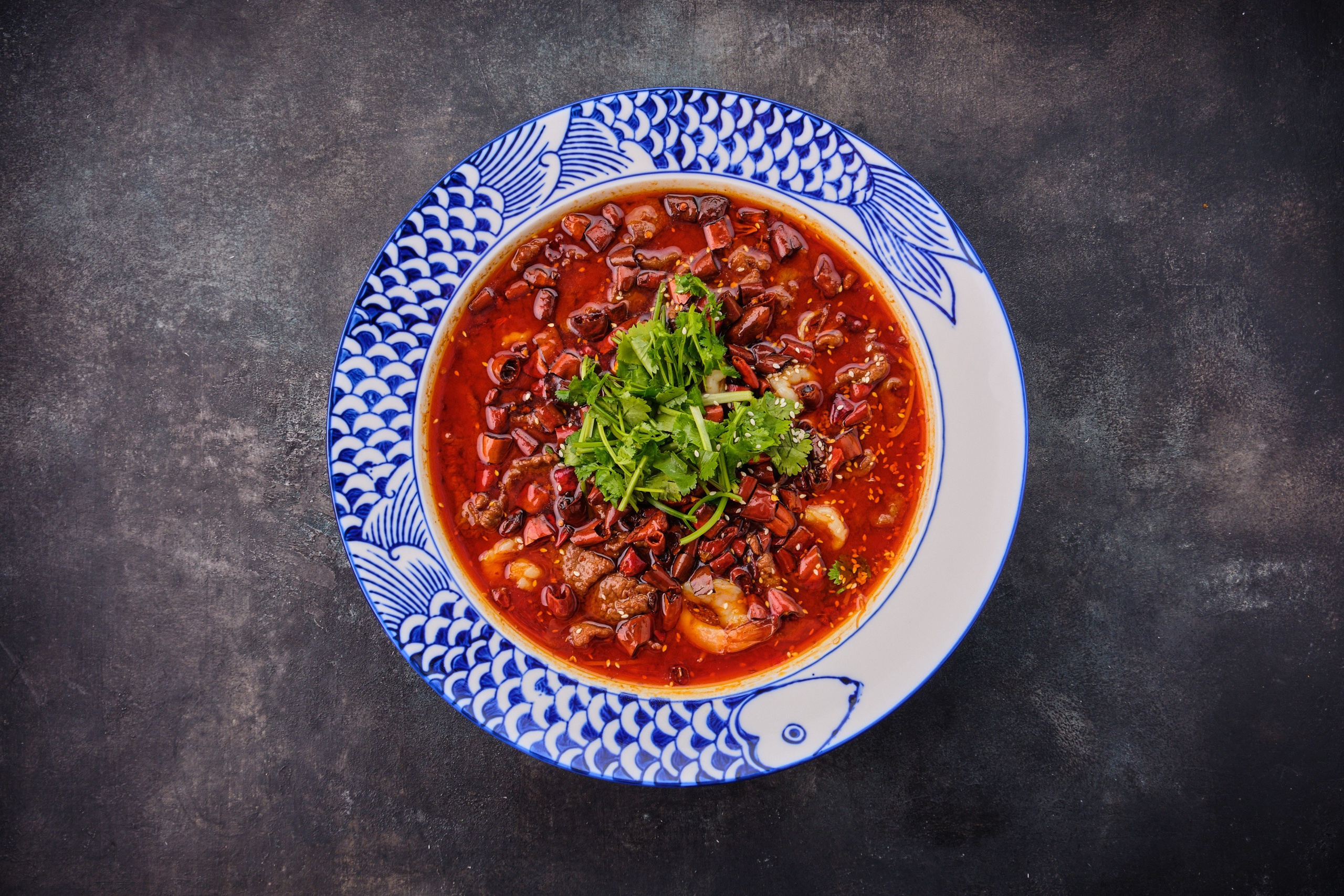 Chinese food presentation photo for Wolt and Glovo delivery menu in Tbilisi