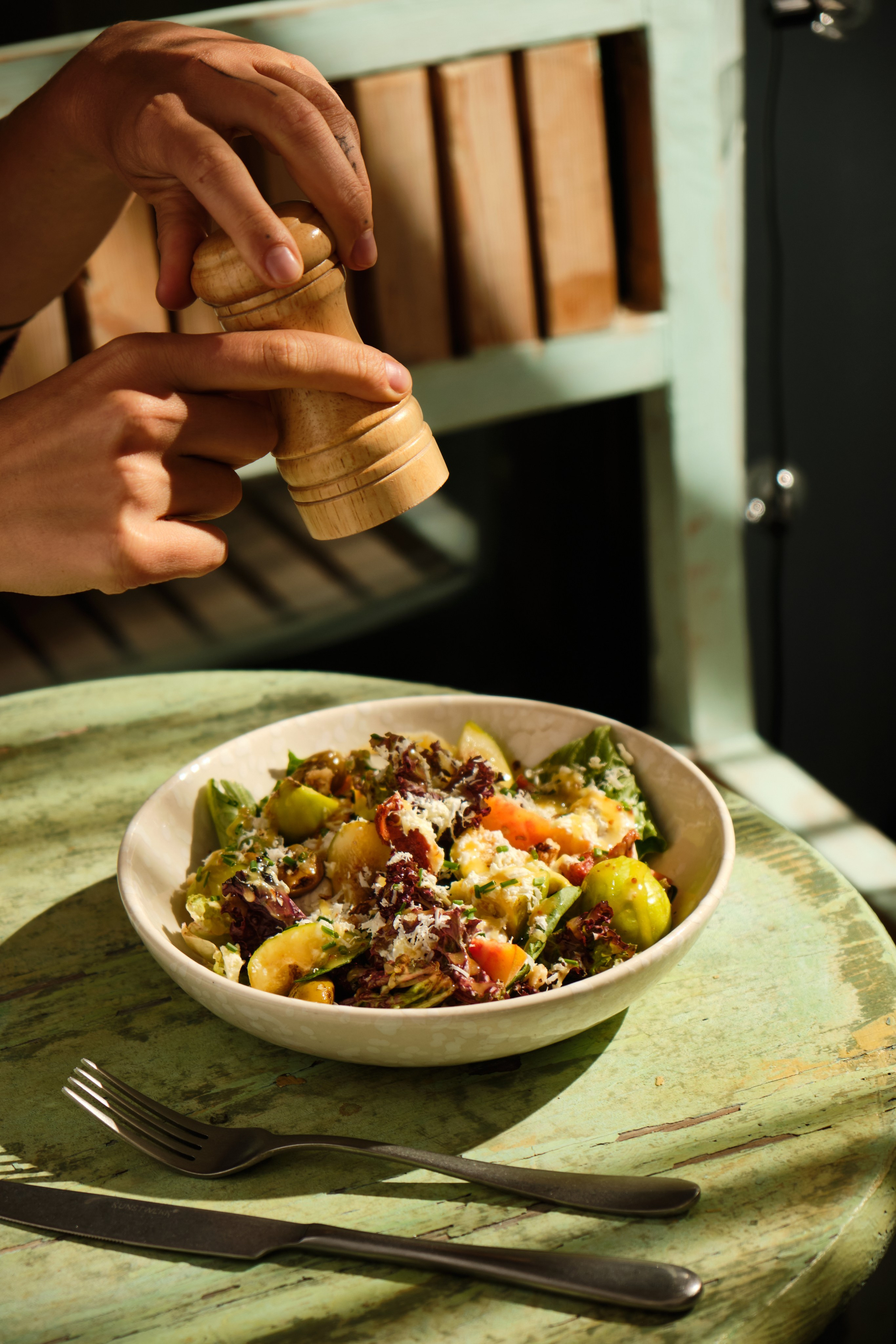 Food photography of avocado dish for restaurant marketing