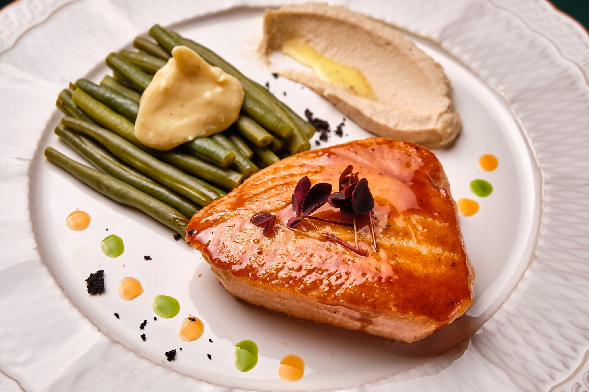 Food photography of fish dish for online menu and delivery Tbilisi
