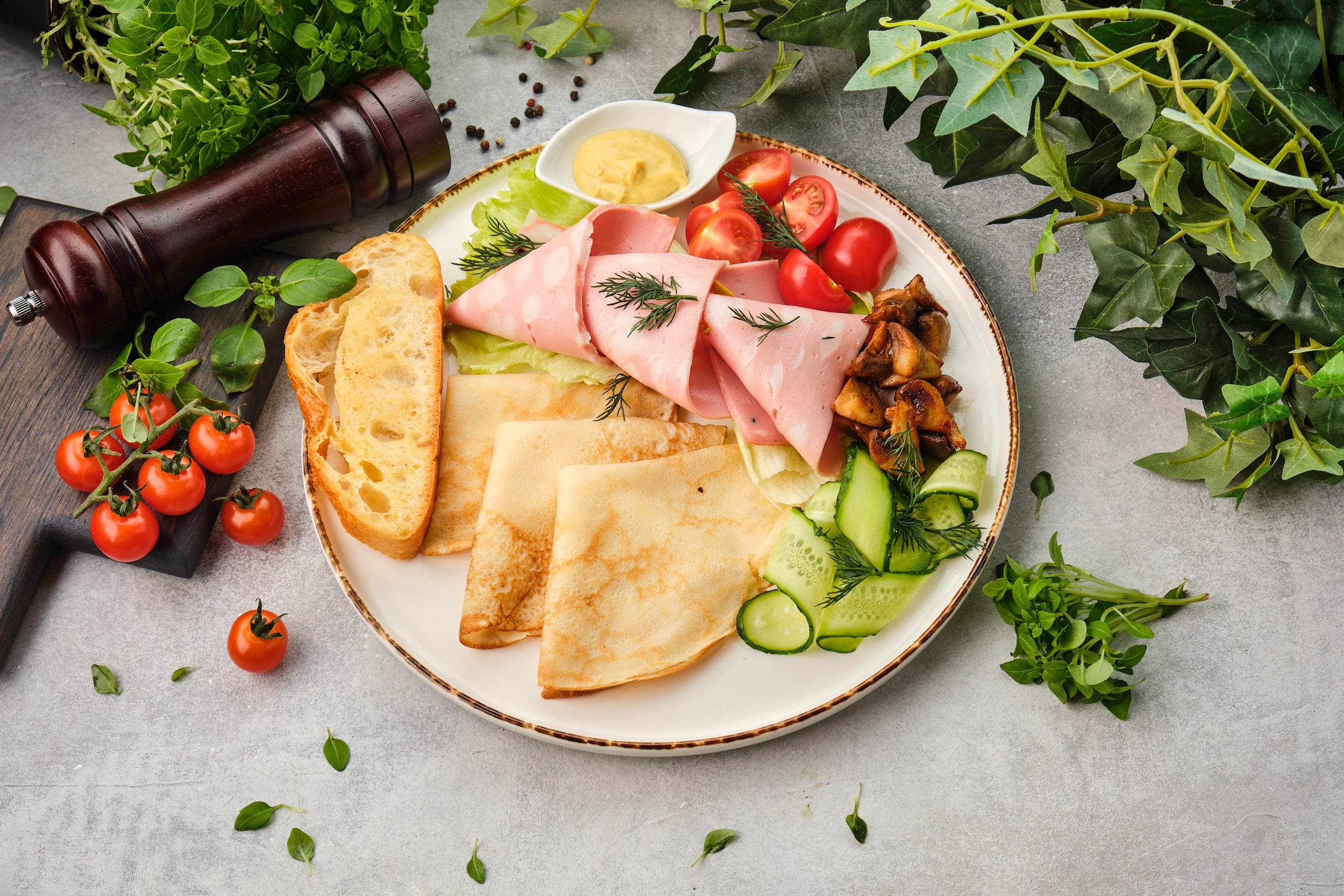 Food photography of cold appetizer for website and Instagram