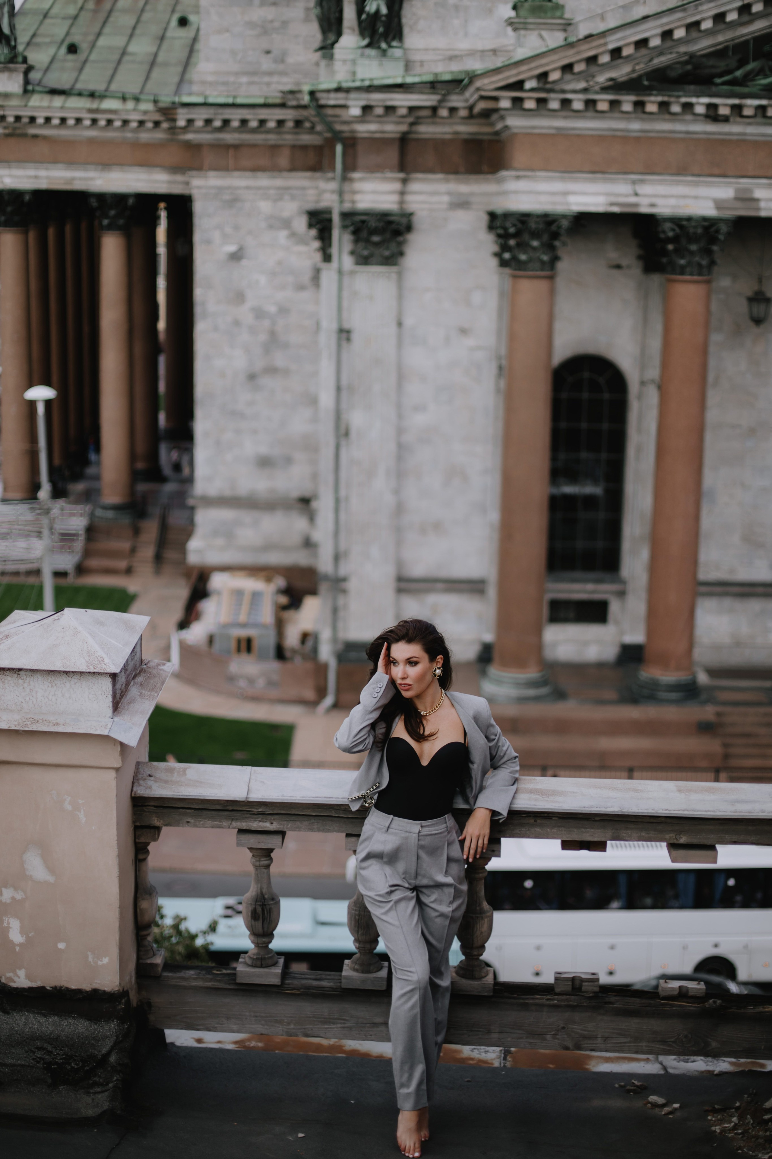 Вероника (съемка на крыше). Фотограф в Москве и Санкт-Петербурге Дарина