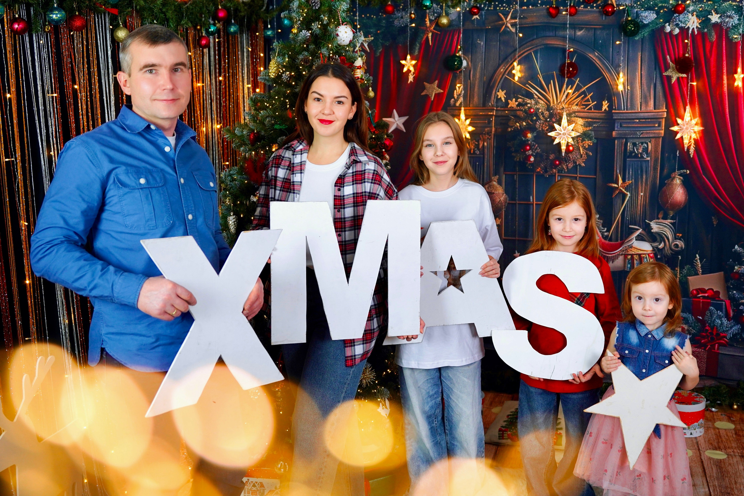 Новогодний фотопроект 2025 № 2. Семейный и детский фотограф Александра Гвоздикова