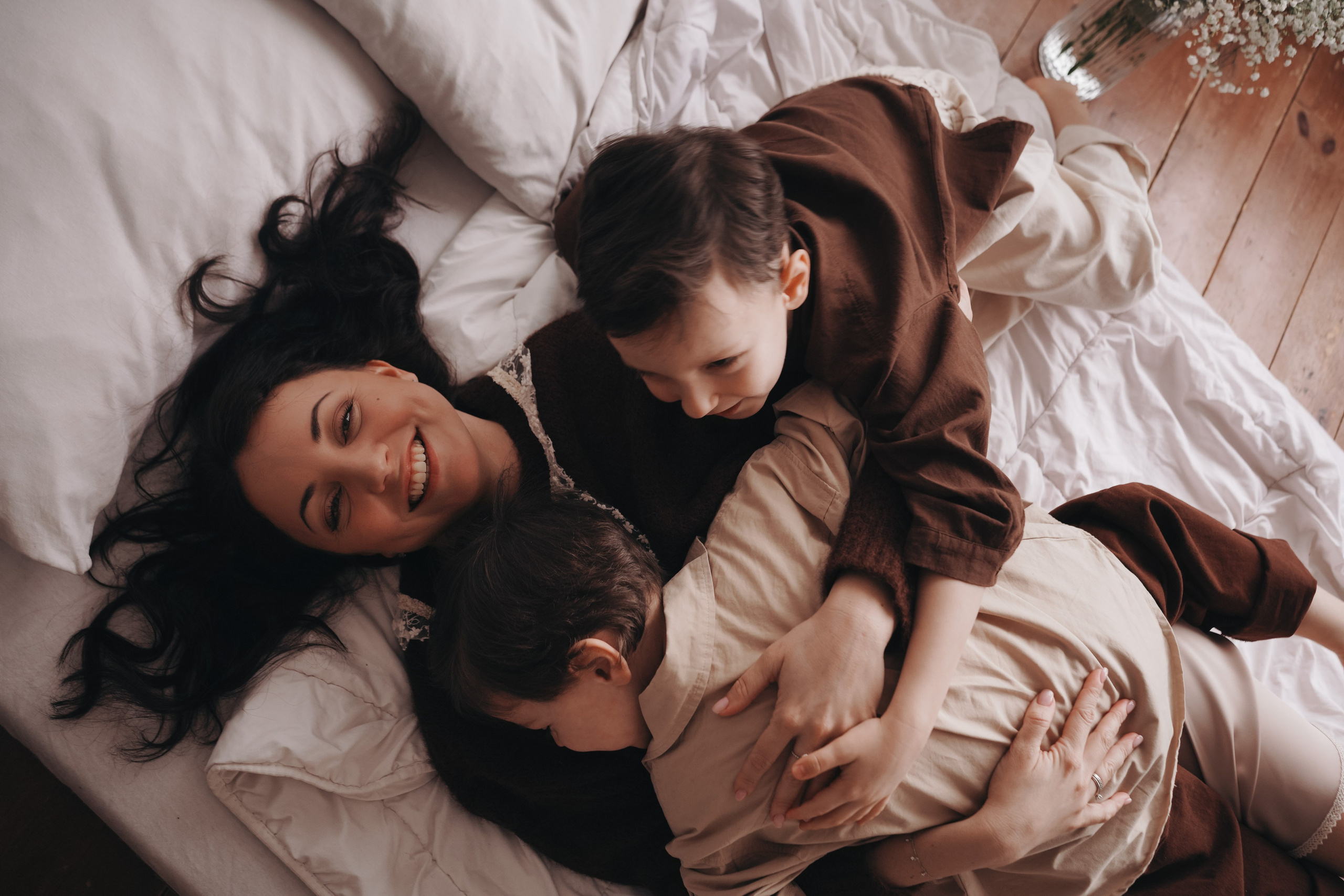 Фотодень Мамы 2026. Фотограф Новорожденных в Москве. Семейные истории в стиле LIFE