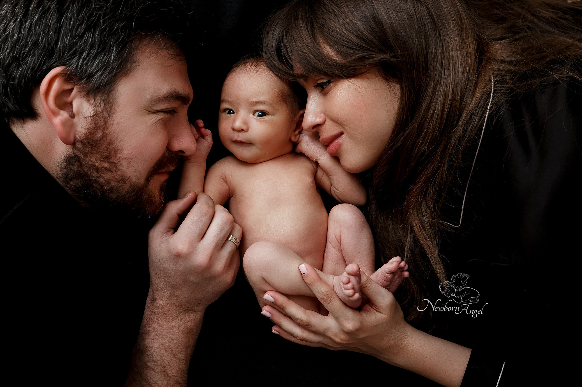 Фотосессия ньюборн с родителями