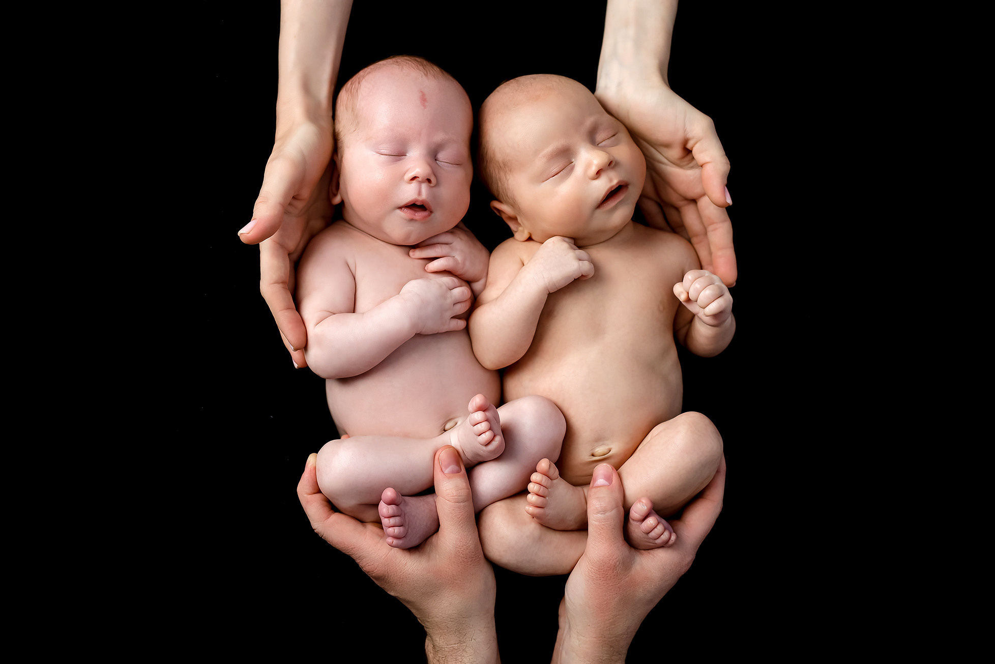 Двойня  как проходит фотосессия ньюборн 