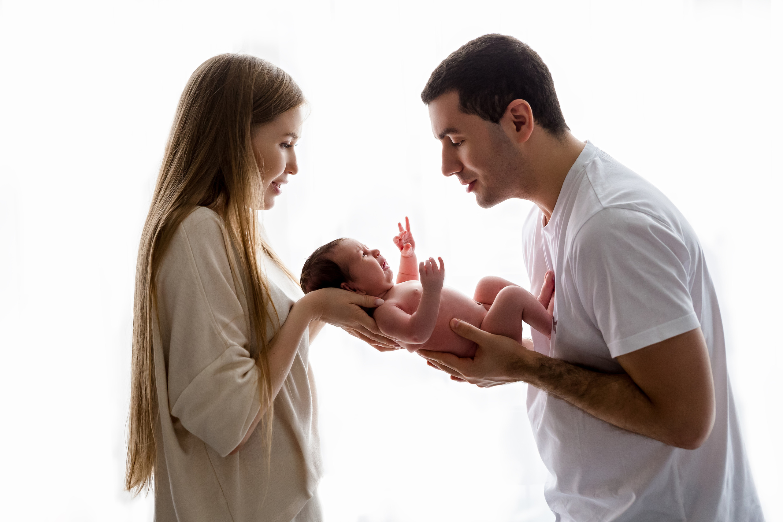 Фотографии с родителями. Фотосессия новорожденного в Москве Newborn Angel