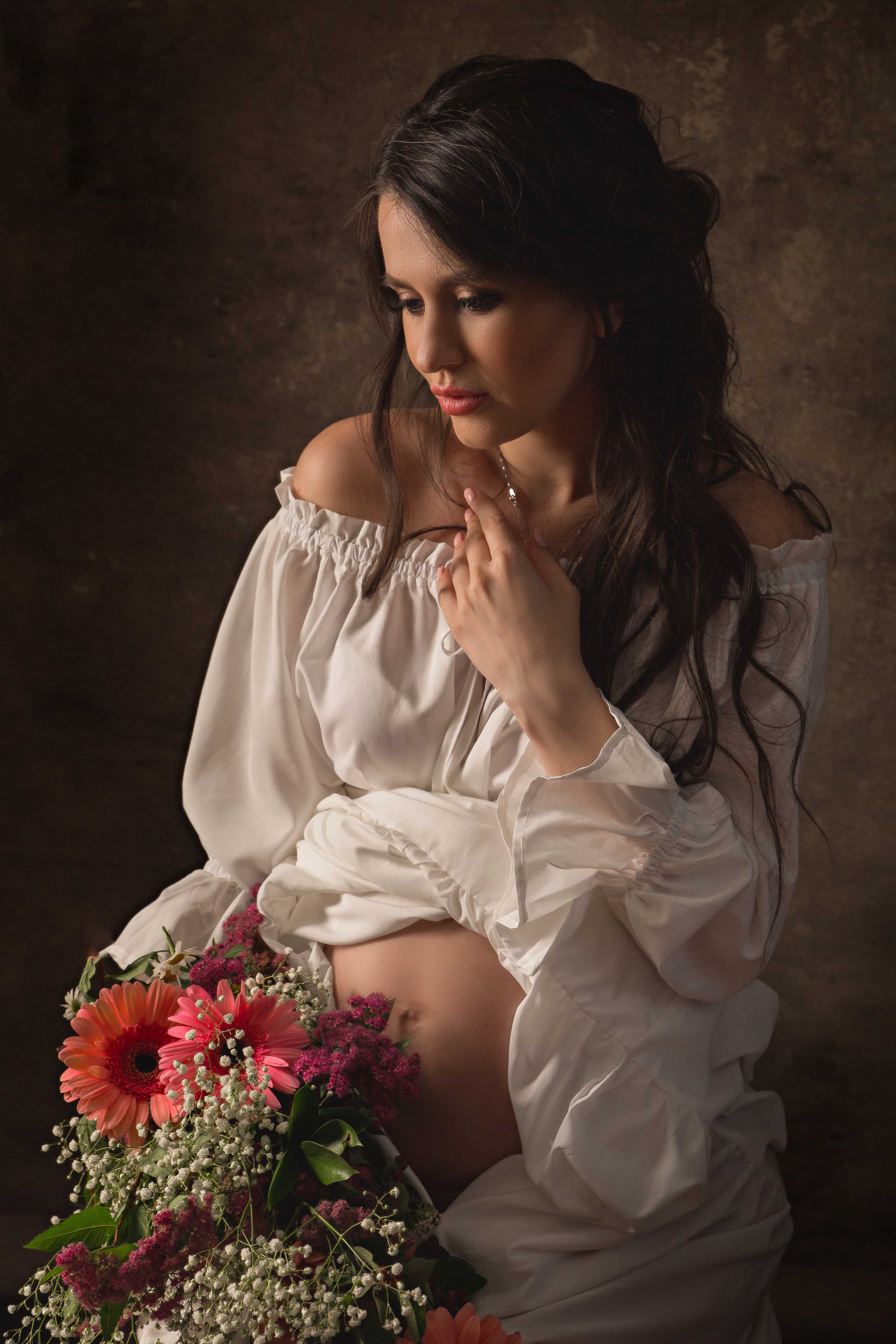 Фотосессия беременности «В ОЖИДАНИИ». Фотосессия новорожденного в Москве Newborn Angel