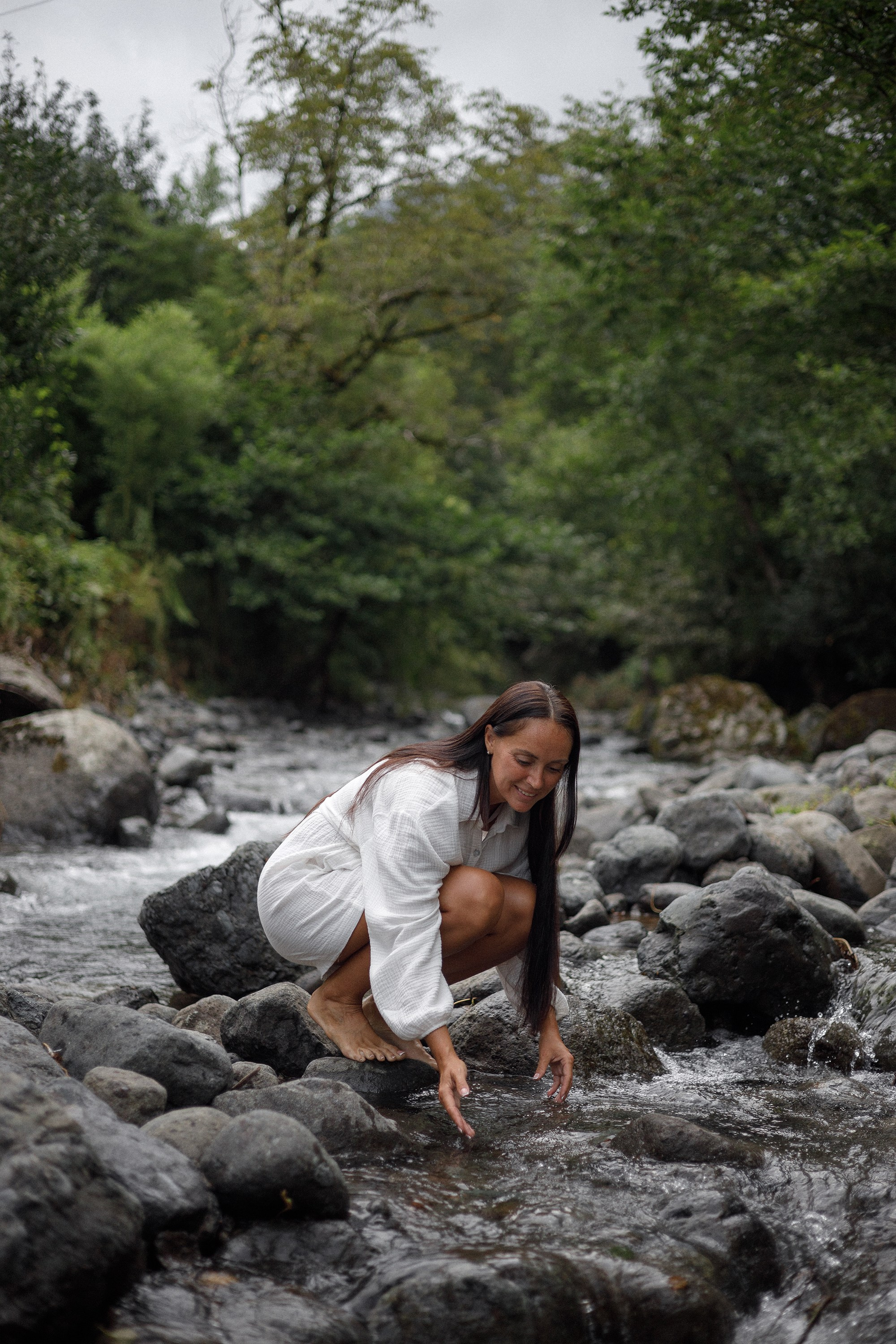Портретная фотосессия в чайных плантациях