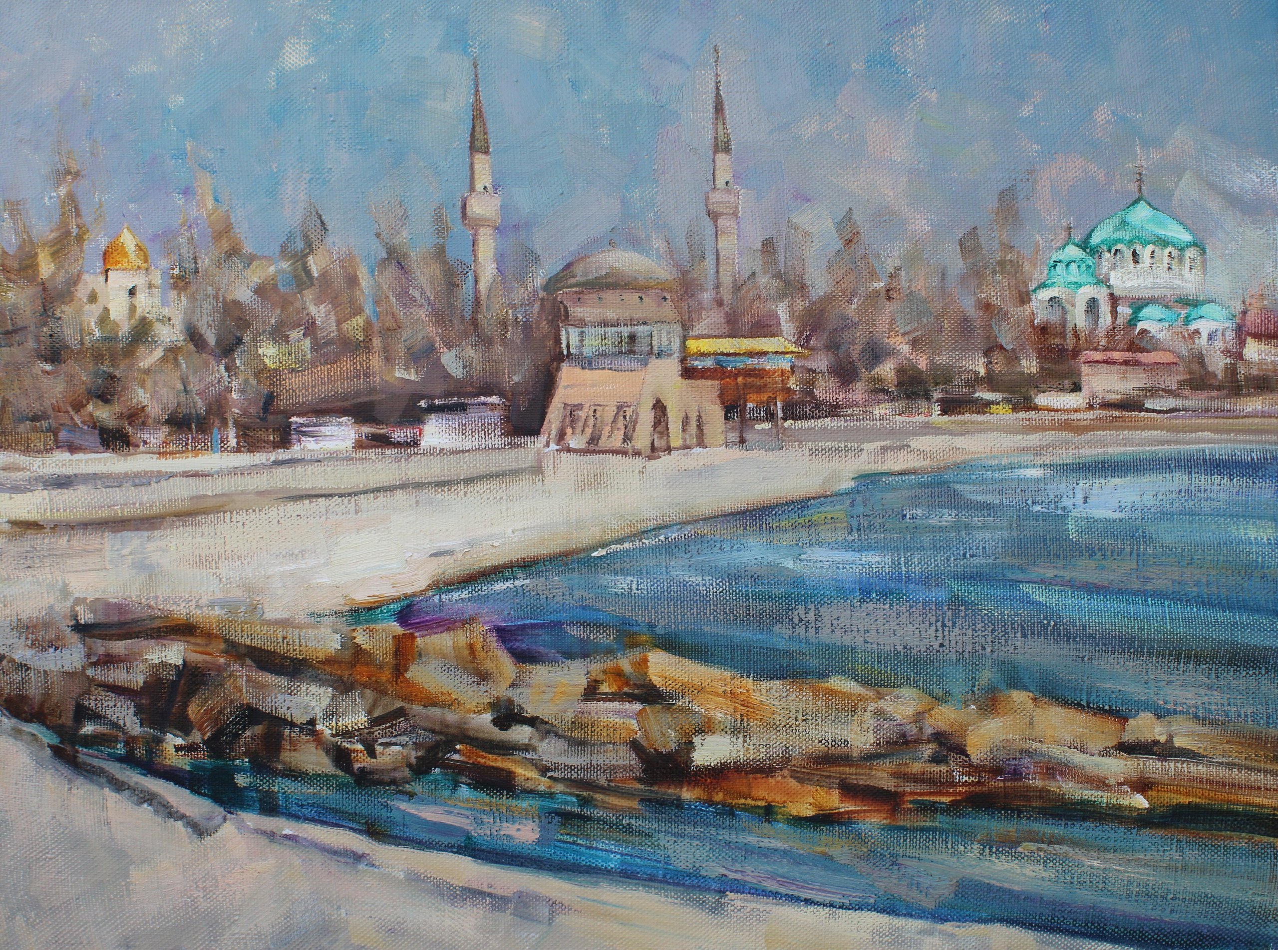 "Евпатория". 2025. Холст, масло. 60х80 см. Цена: 30000 руб. (В частной коллекции)