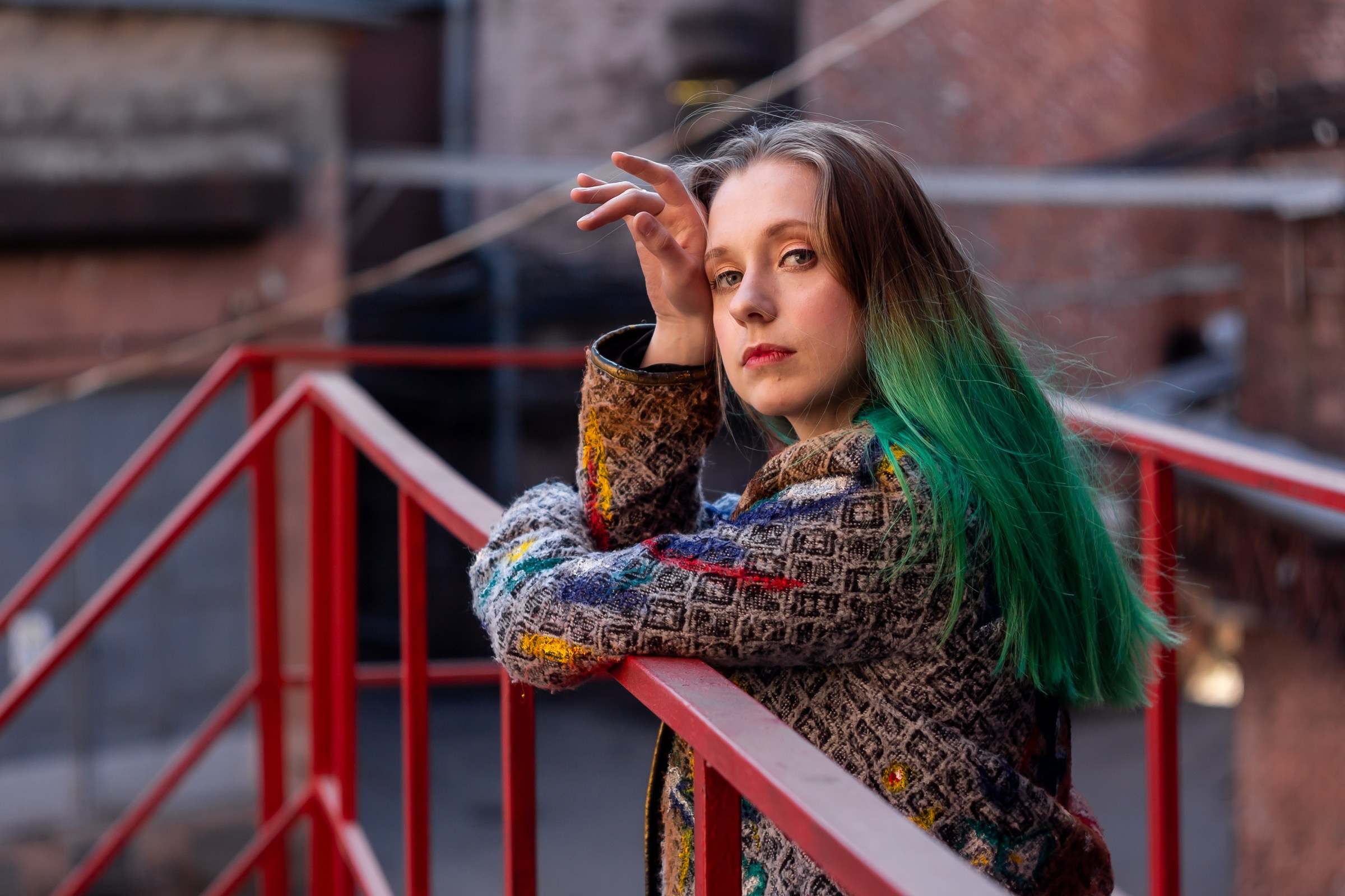 Настя Павлова. Крыша. Портретный фотограф в Санкт-Петербурге Александр Быстрицкий