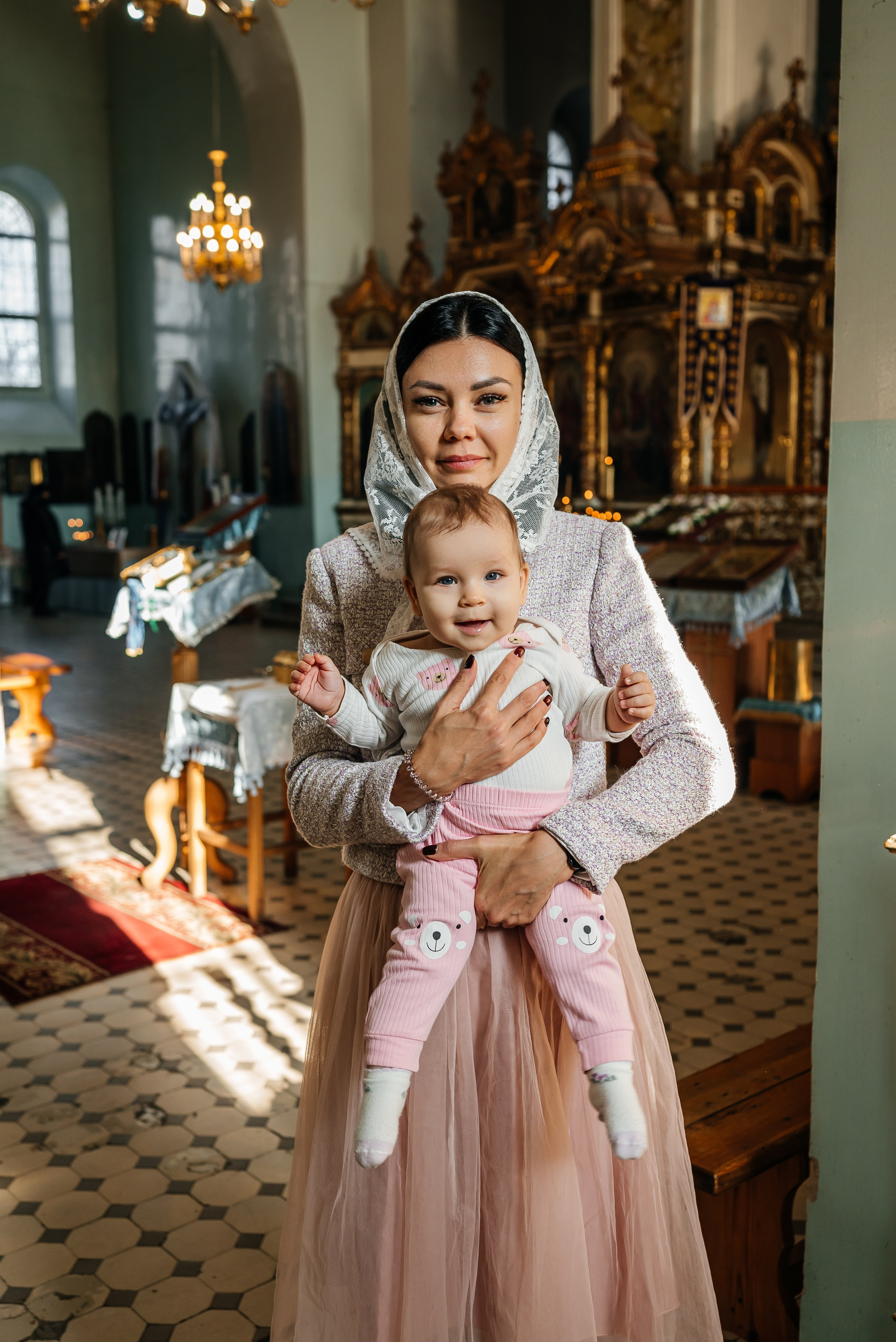 Крещение в Храме Успения Пресвятой Богородицы Гундоровский. Фотограф в Каменске-Шахтинском и парке Лога Ольга Сагал