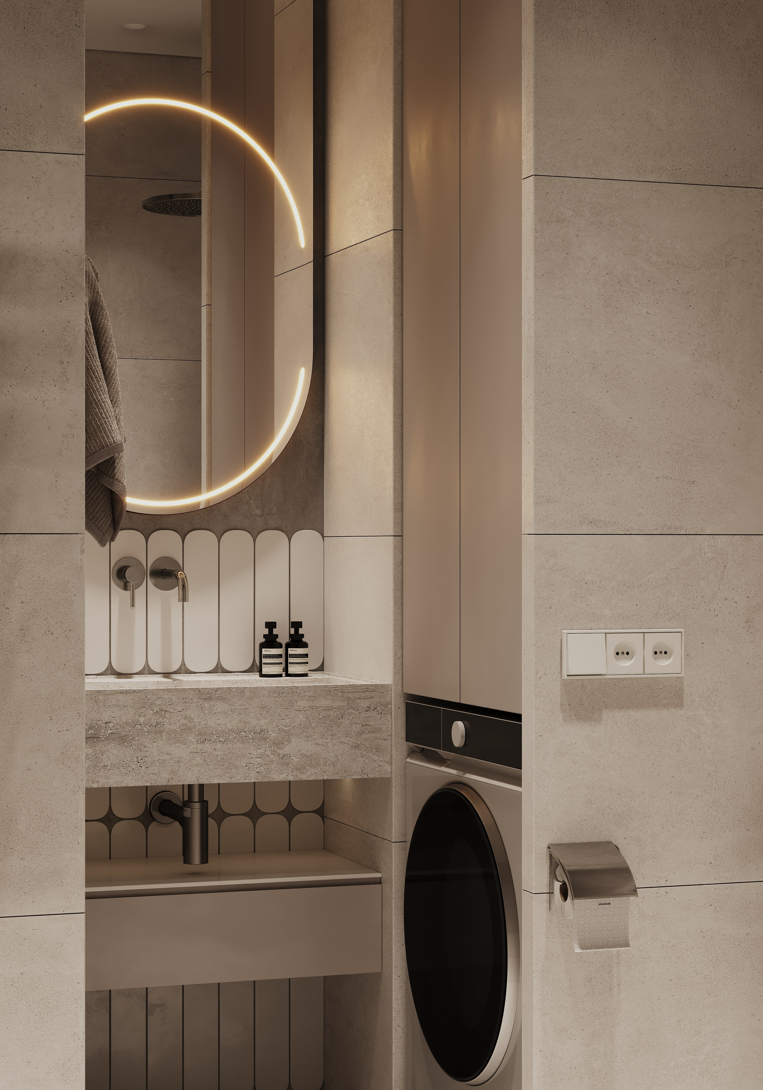 Санузел по заказу. Визуализации интерьера