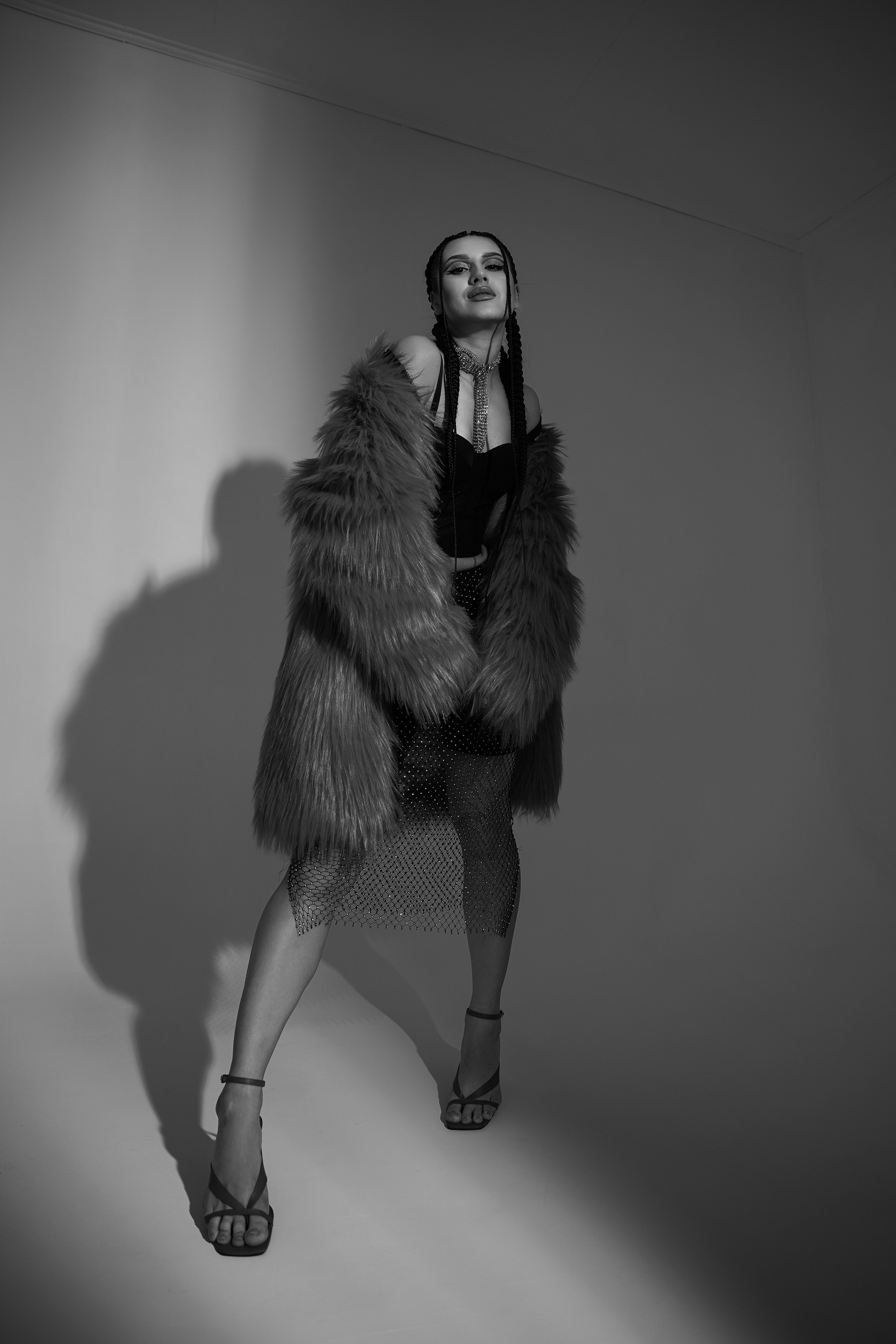 В шубе. VISUAL ARTIST · KRONGAUZ ANASTASIA