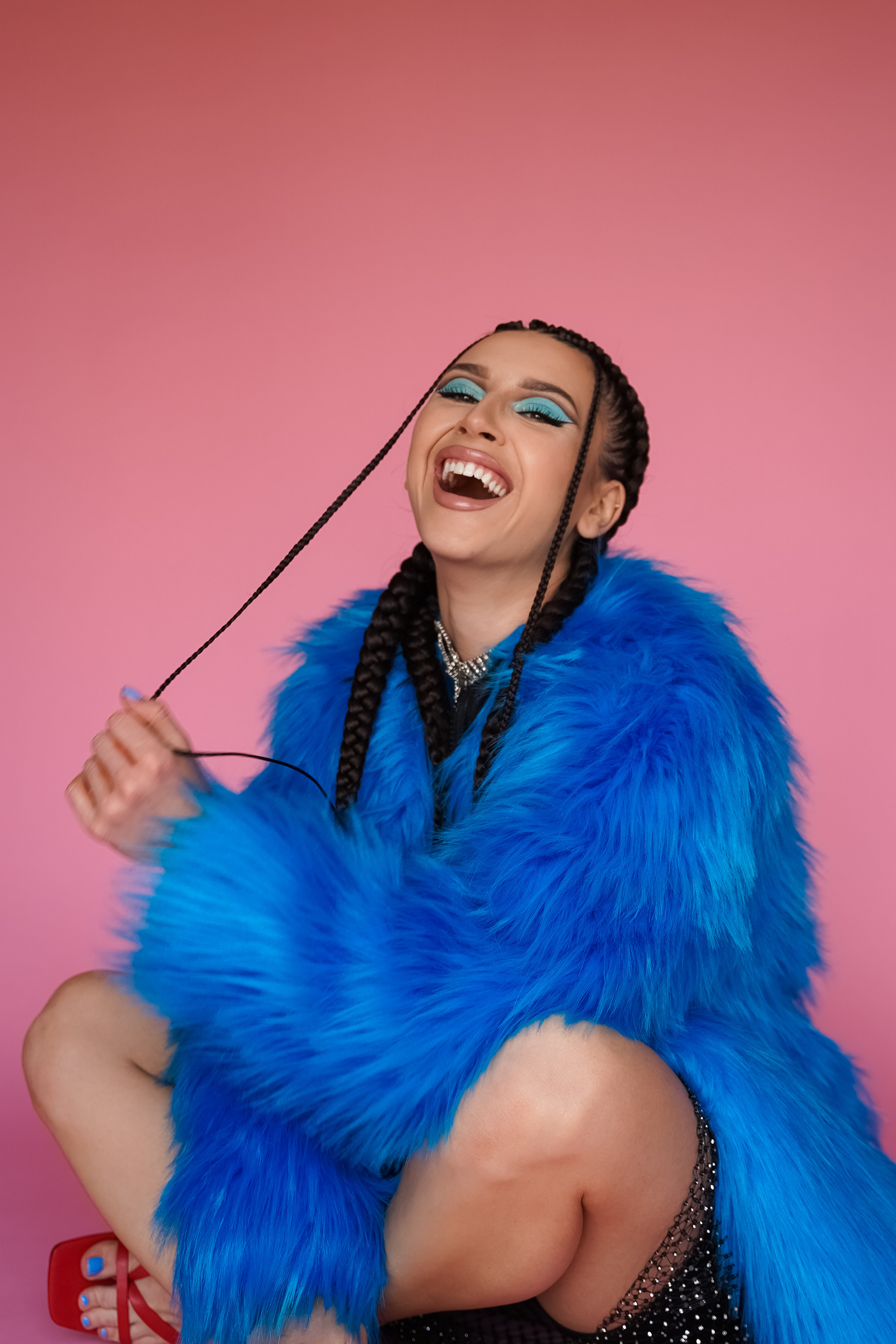 В шубе. VISUAL ARTIST · KRONGAUZ ANASTASIA