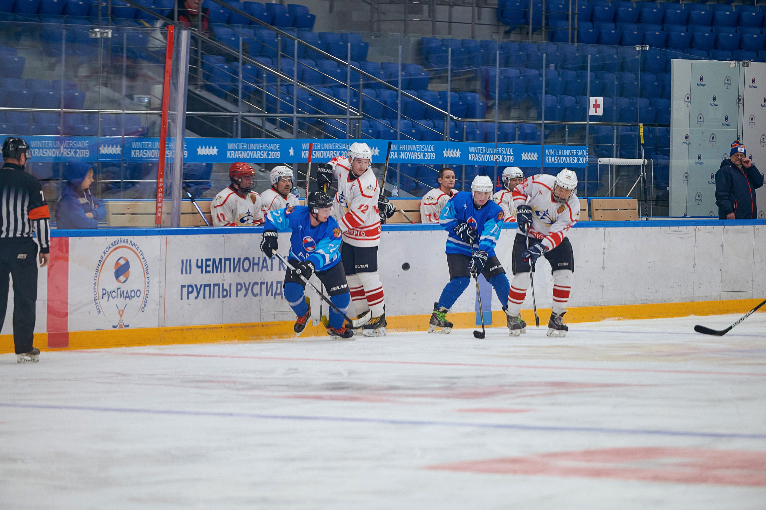 Портфолио репортажной фотосъёмки: Кристалл арена — Хоккей — РусГидро. Фотограф Яковлев Роман — Красноярск