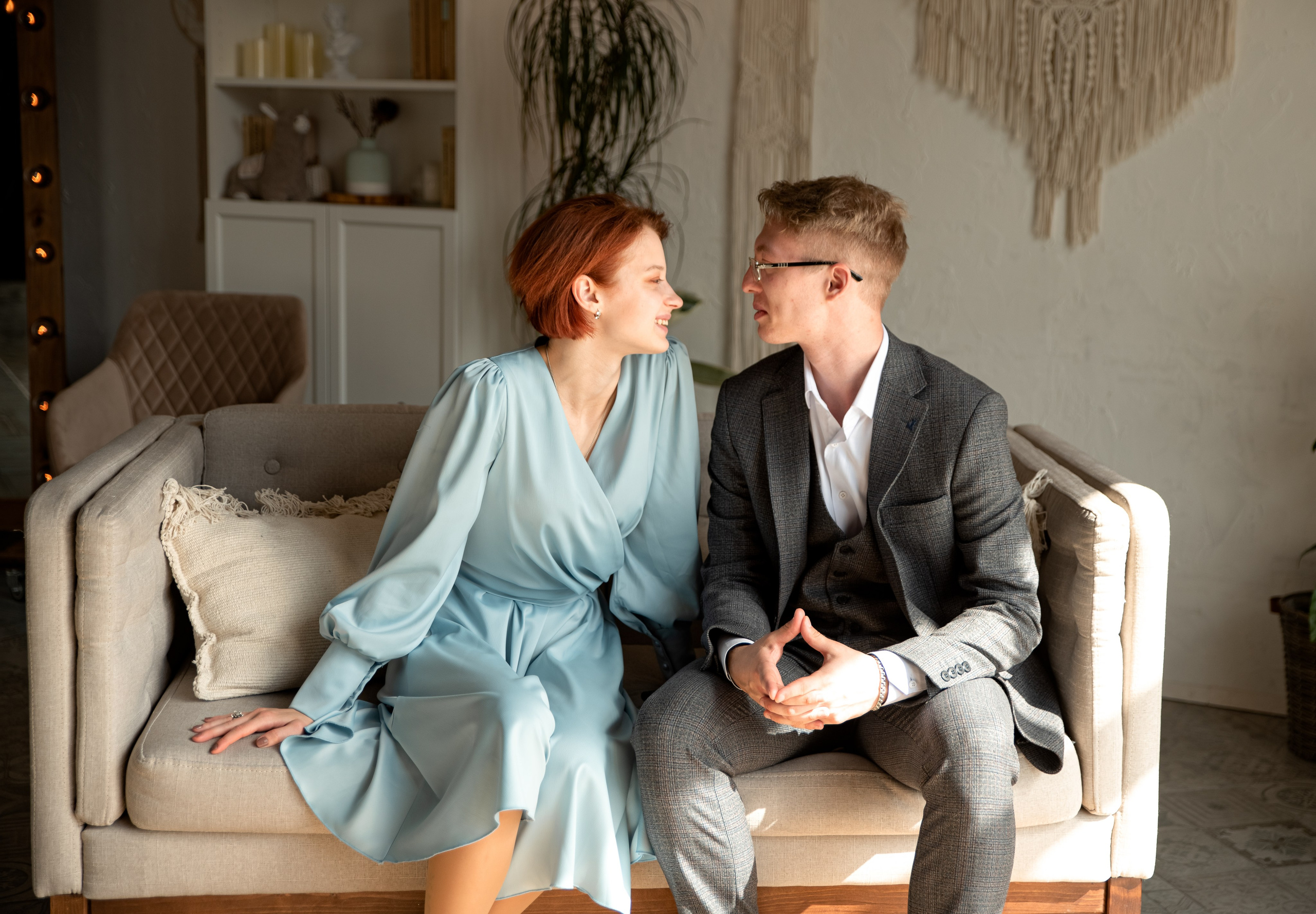 Дмитрий и Марина. LOVESTORY в студии. Семейный и детский фотограф в Туле Светлана Воронкова