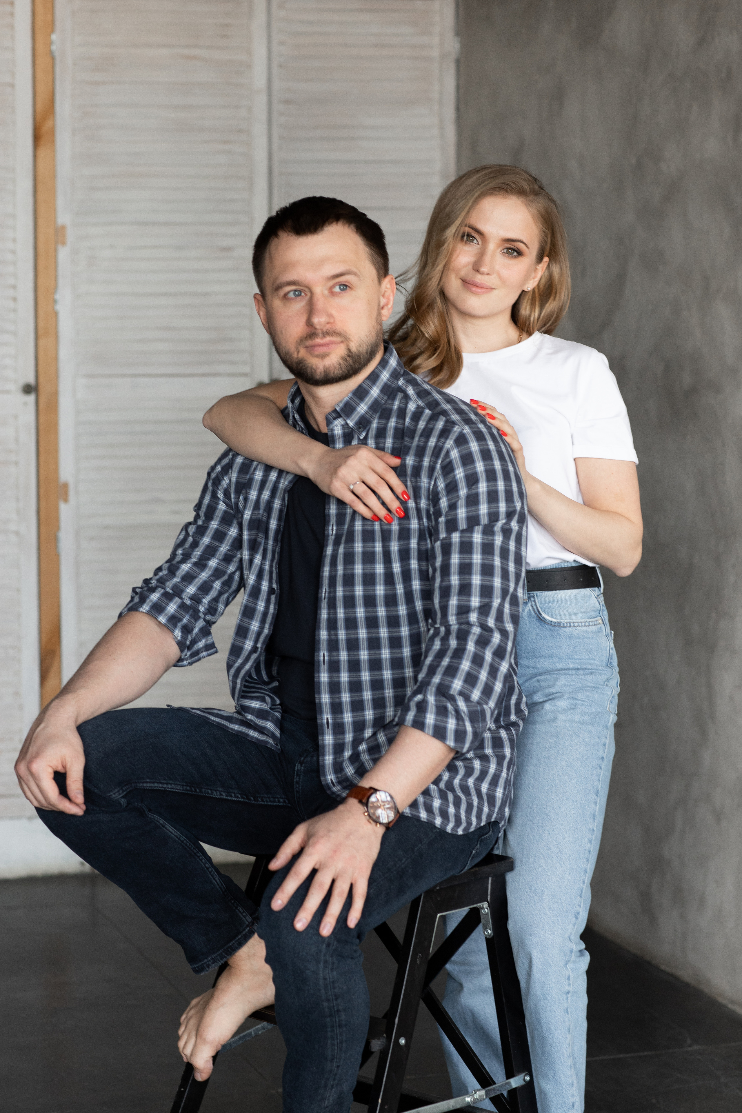 Вова и Марина в фотостудии-лофт НАШЕ МЕСТО. Фотограф Денис Лесковский (Тюмень)