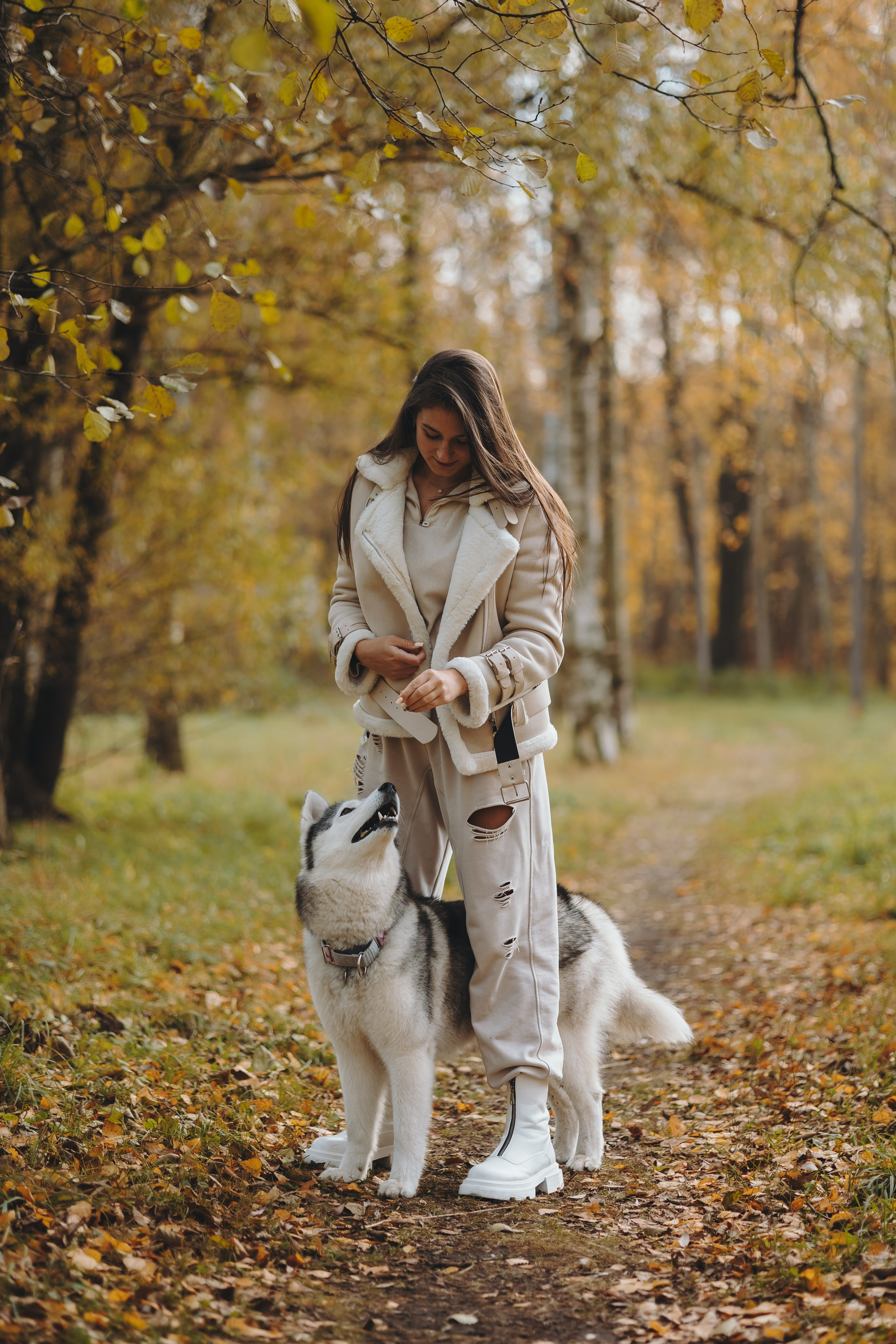 Настя и Айс. Фотограф-анималист в Санкт-Петербурге Алина Яхонт