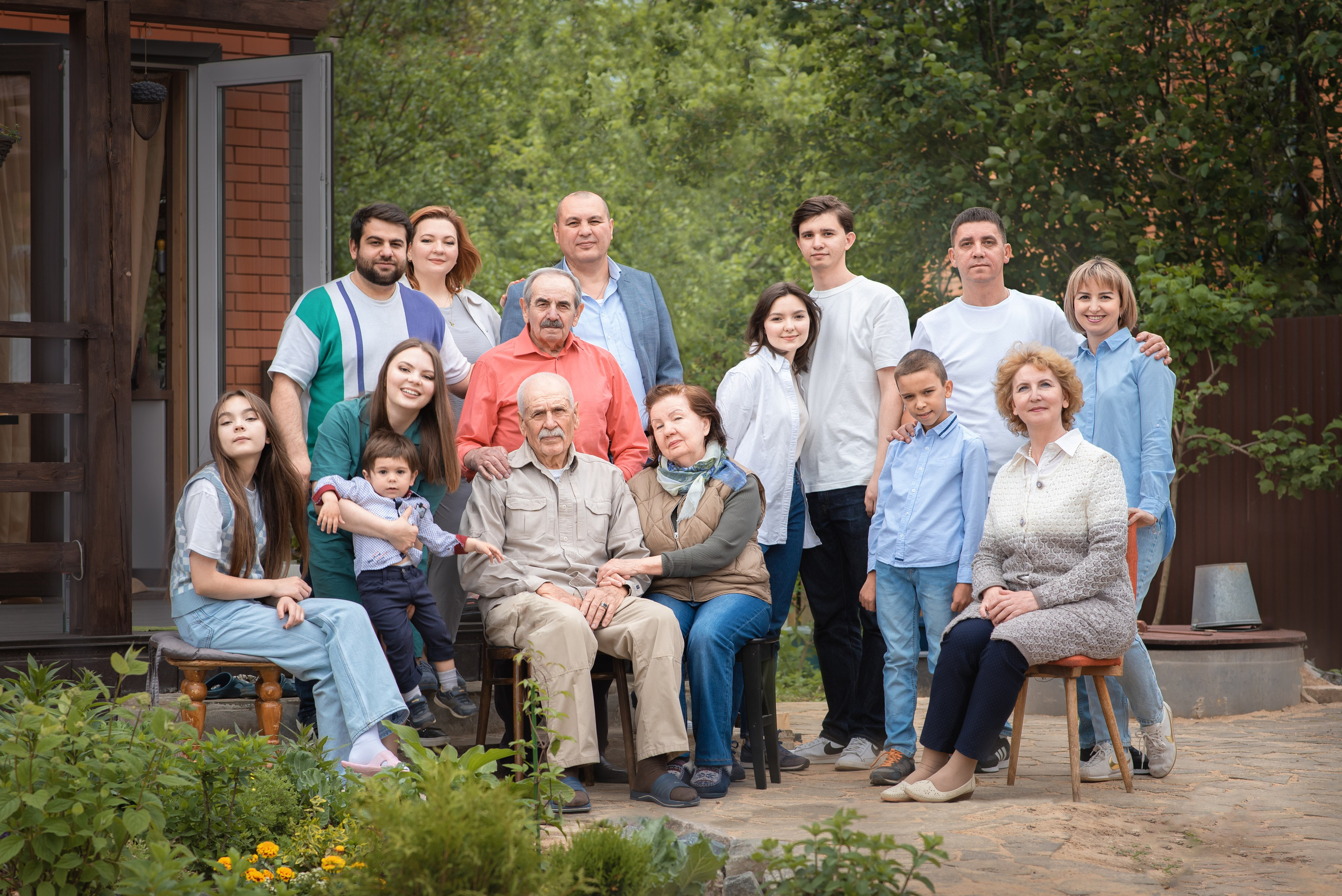 Фотосессия больших семьей. Душевная фотография от сердца к сердцу Марина Жиделева фотограф Москва