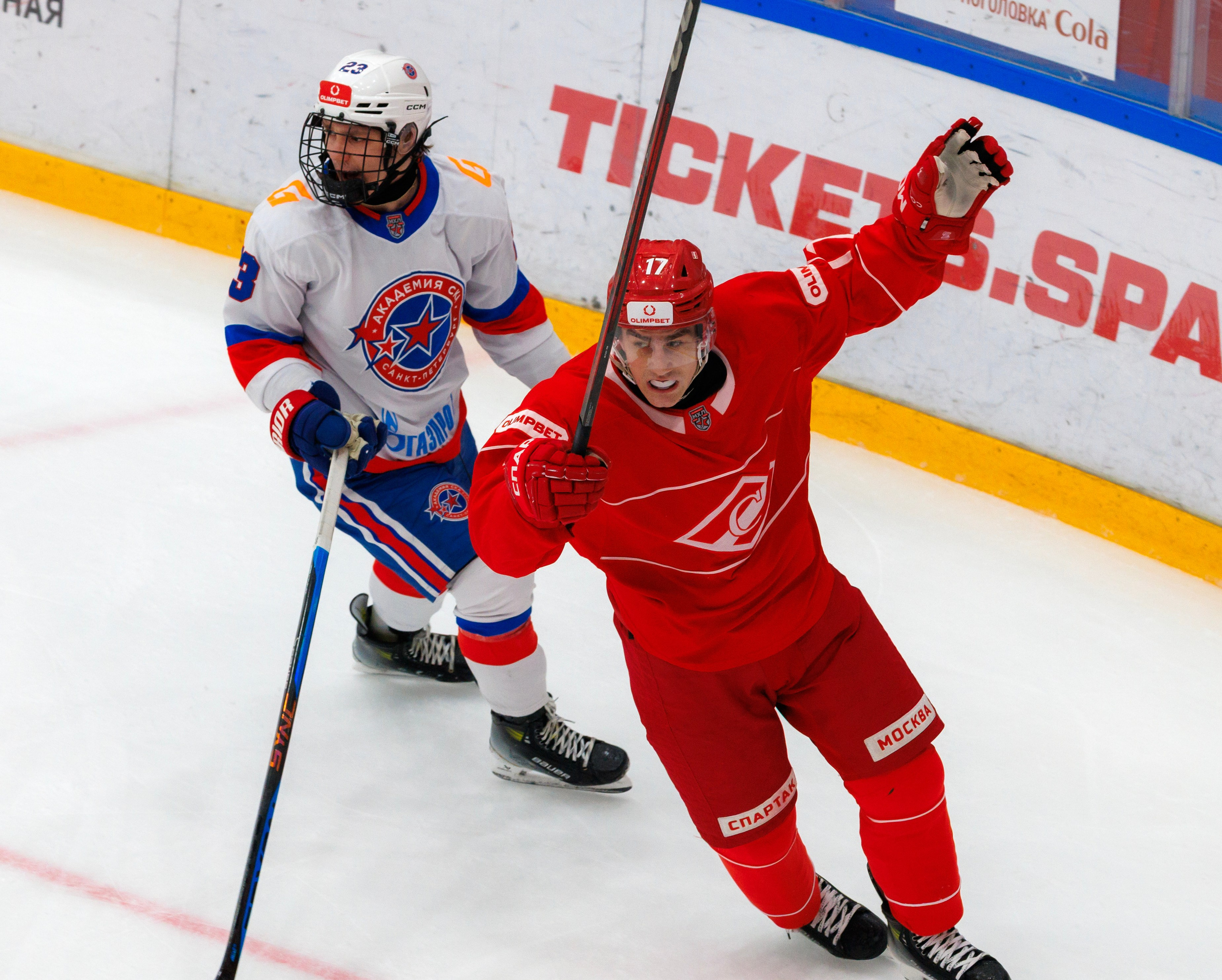 МАТЧ МХЛ. МХК СПАРТАК — АКАДЕМИЯ СКА. Artem Zenin Photography