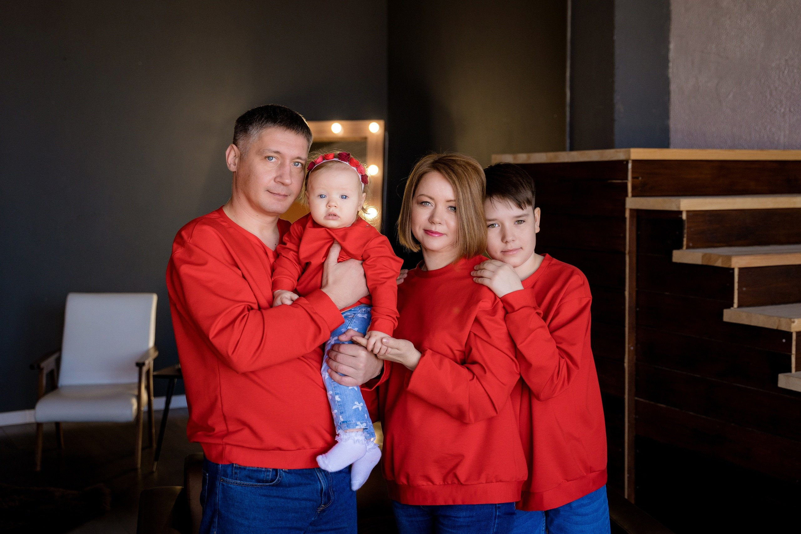 Комплекты Family look. Фотостудия Малина в городе Улан-Удэ. Фотограф Ирина Жарникова