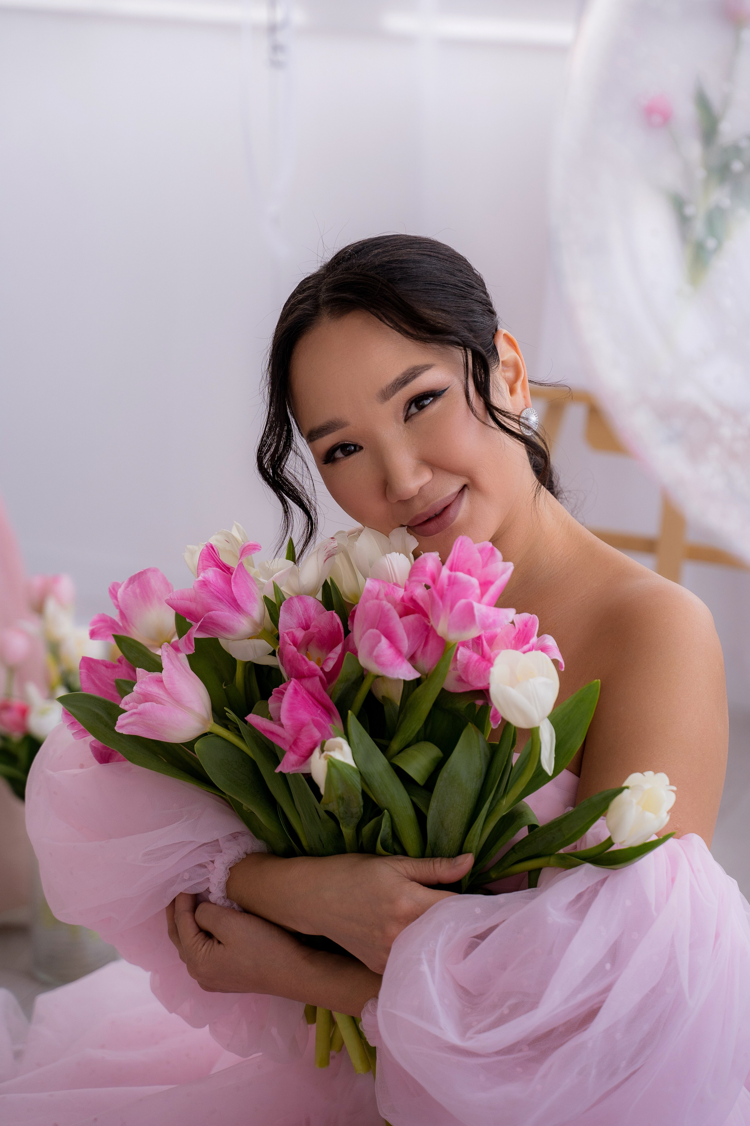 Тюльпановое настроение. Фотостудия Малина в городе Улан-Удэ. Фотограф Ирина Жарникова