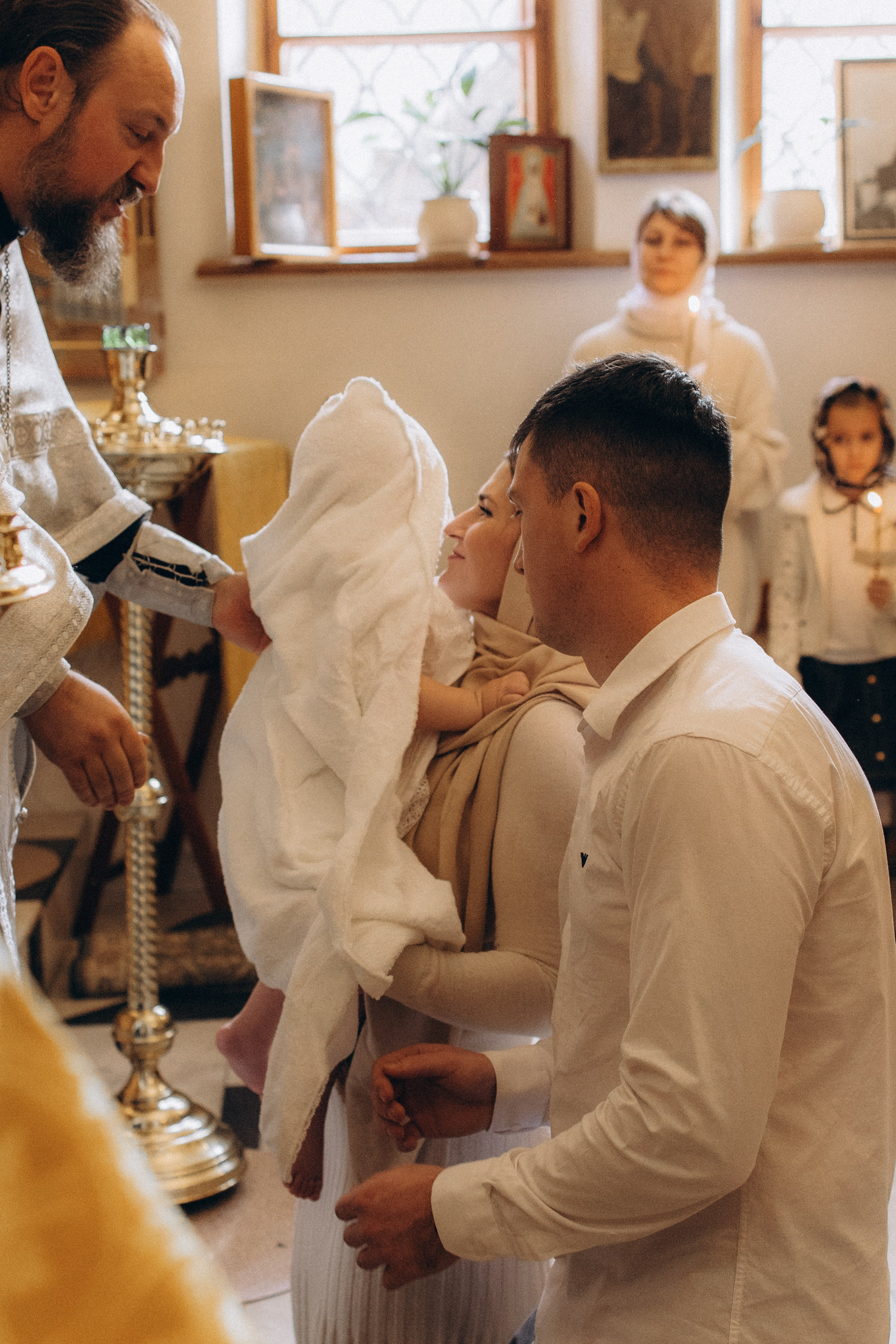 Крещение Надежды. Семейный фотограф Москва Наталия Осьмакова