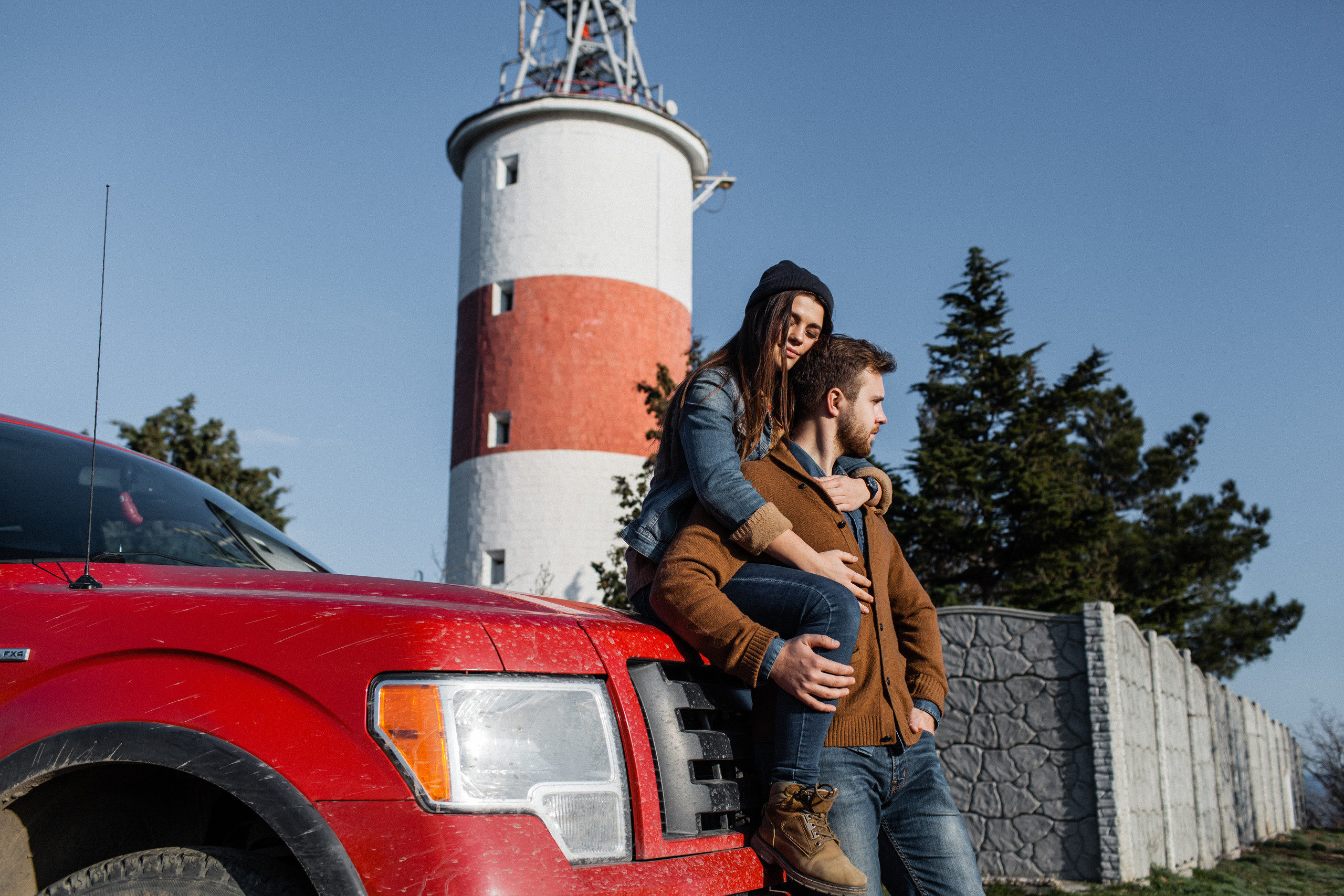 Прогулка на красном пикапе по Крыму. Крым фото, отдых Крым, Севастополь фото, Свадьба фото, Олег Горбатко