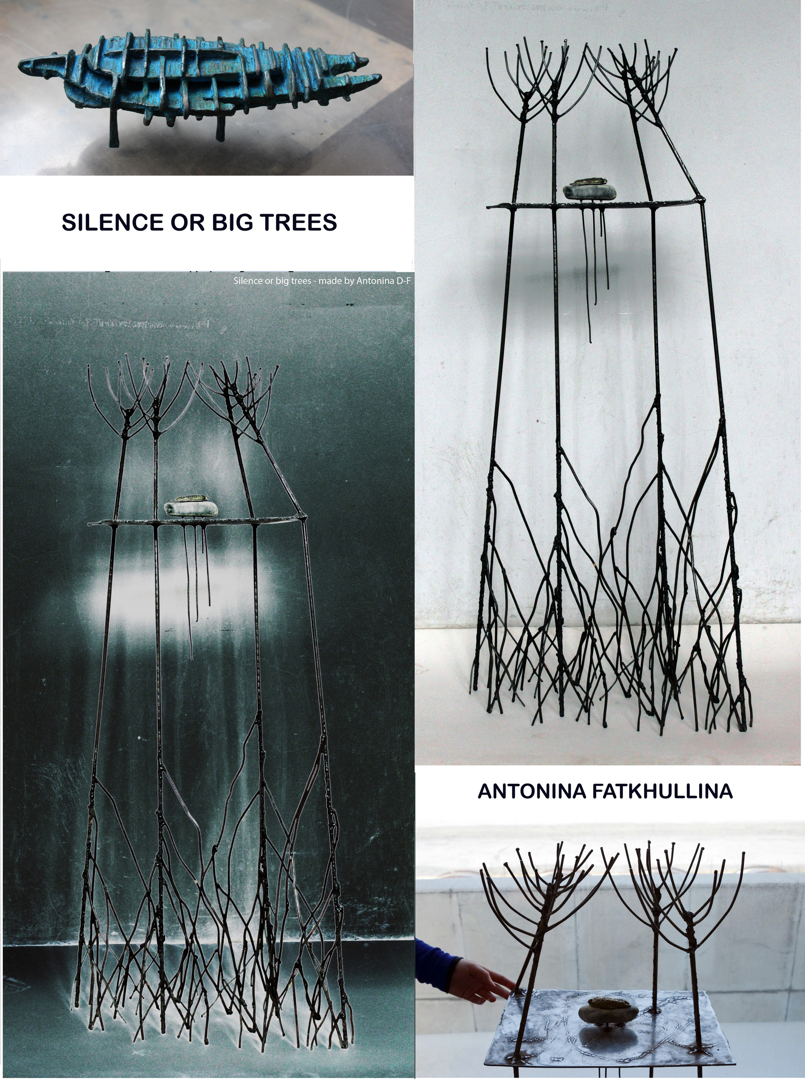 Тишина или большие деревья /СПб/Сад Нева/2013. Художник — скульптор Антонина Фатхуллина