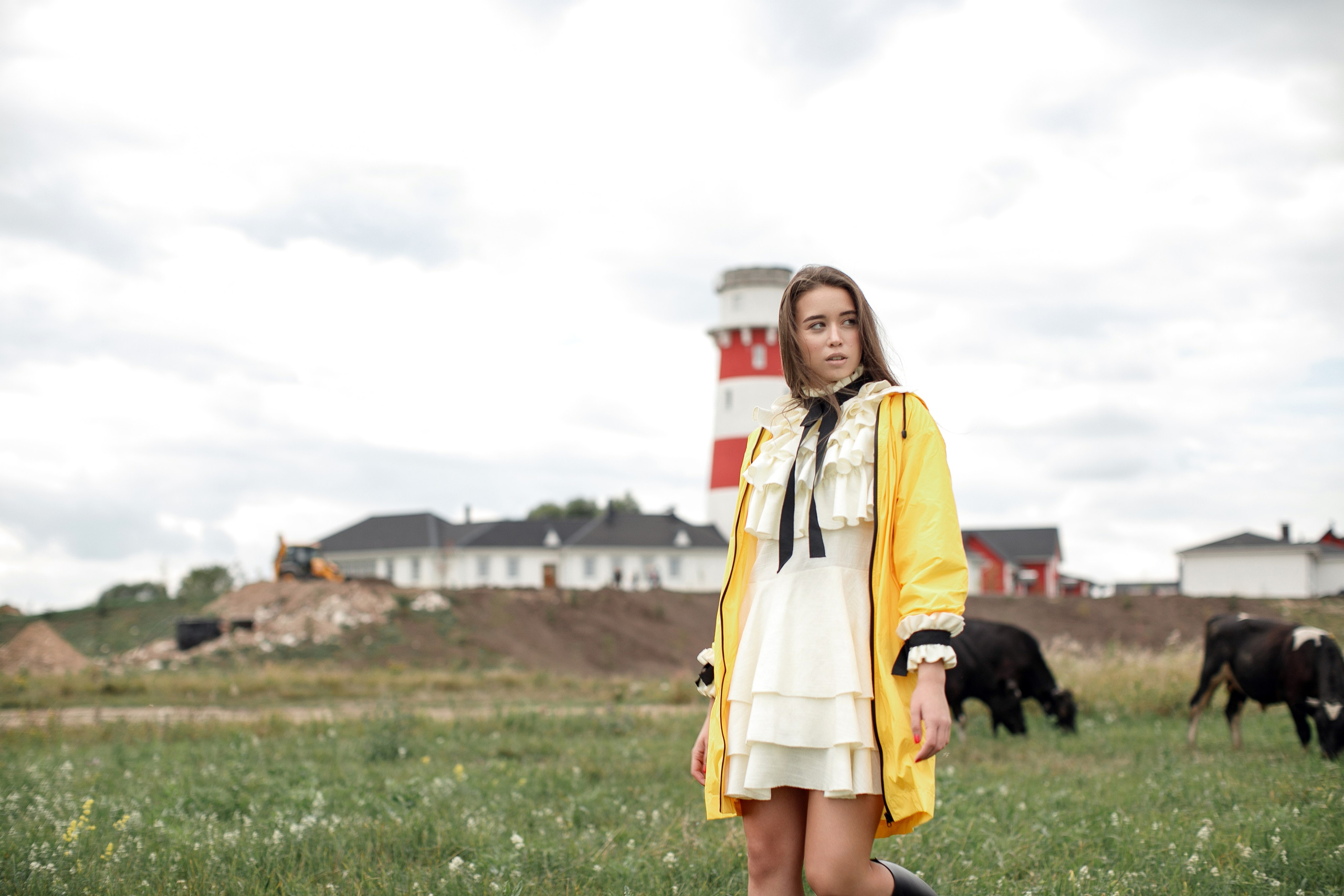 Фотосессия Полины у маяка. Свадебный фотограф Москва