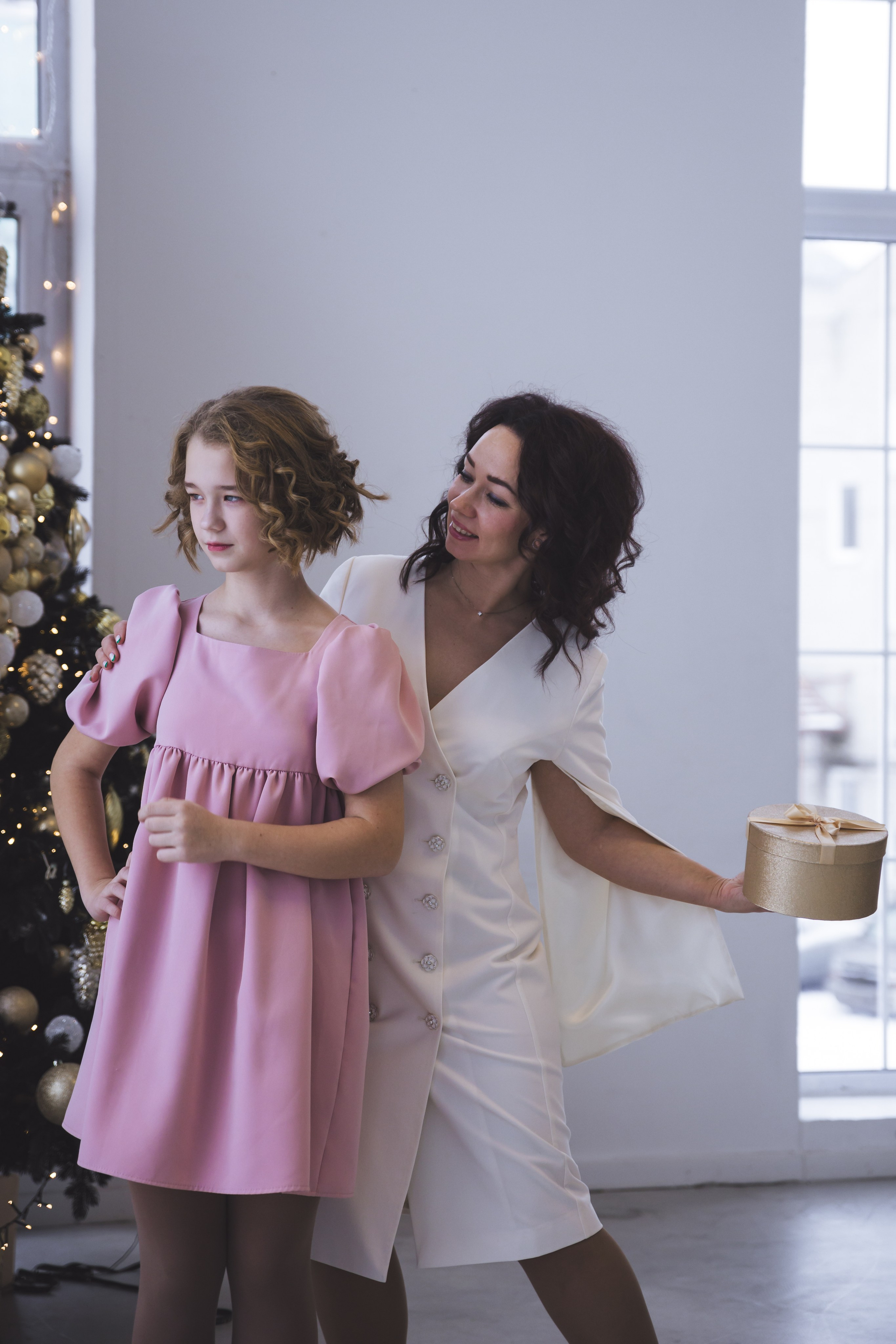 Мама и дочь_новогоднее настроение. Фотограф Воронеж, Новая Усмань Мария Бублик
