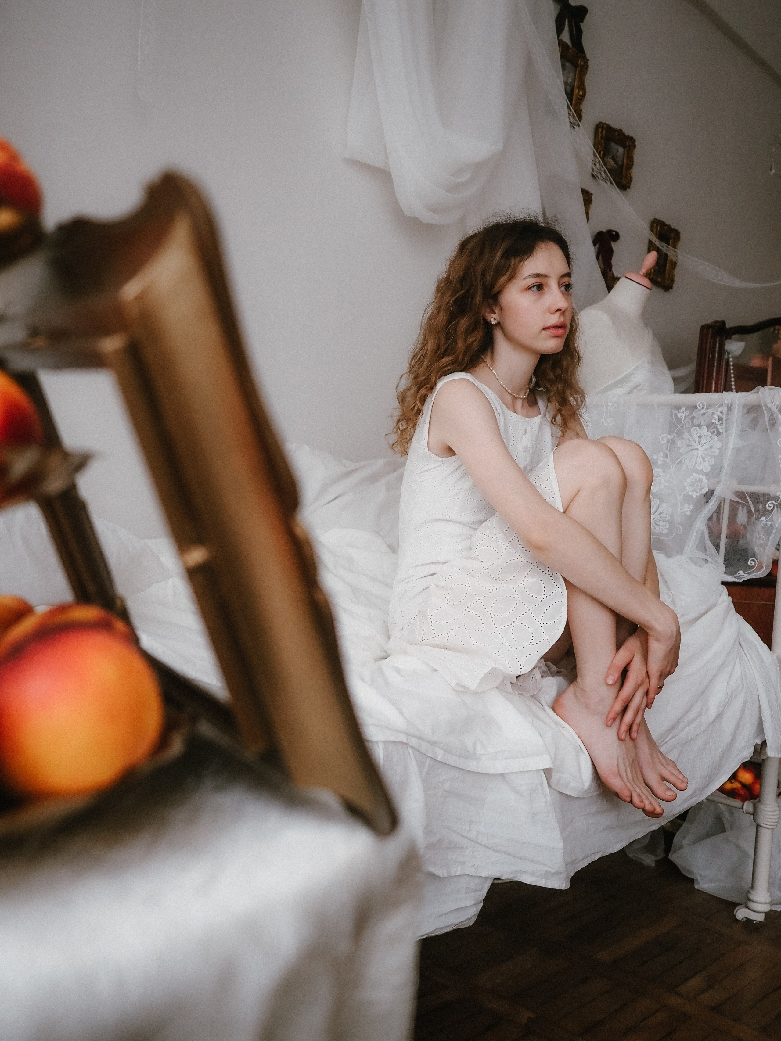 Утро и аромат персиков. Фотограф Рязань. Семейный Свадебный фотограф