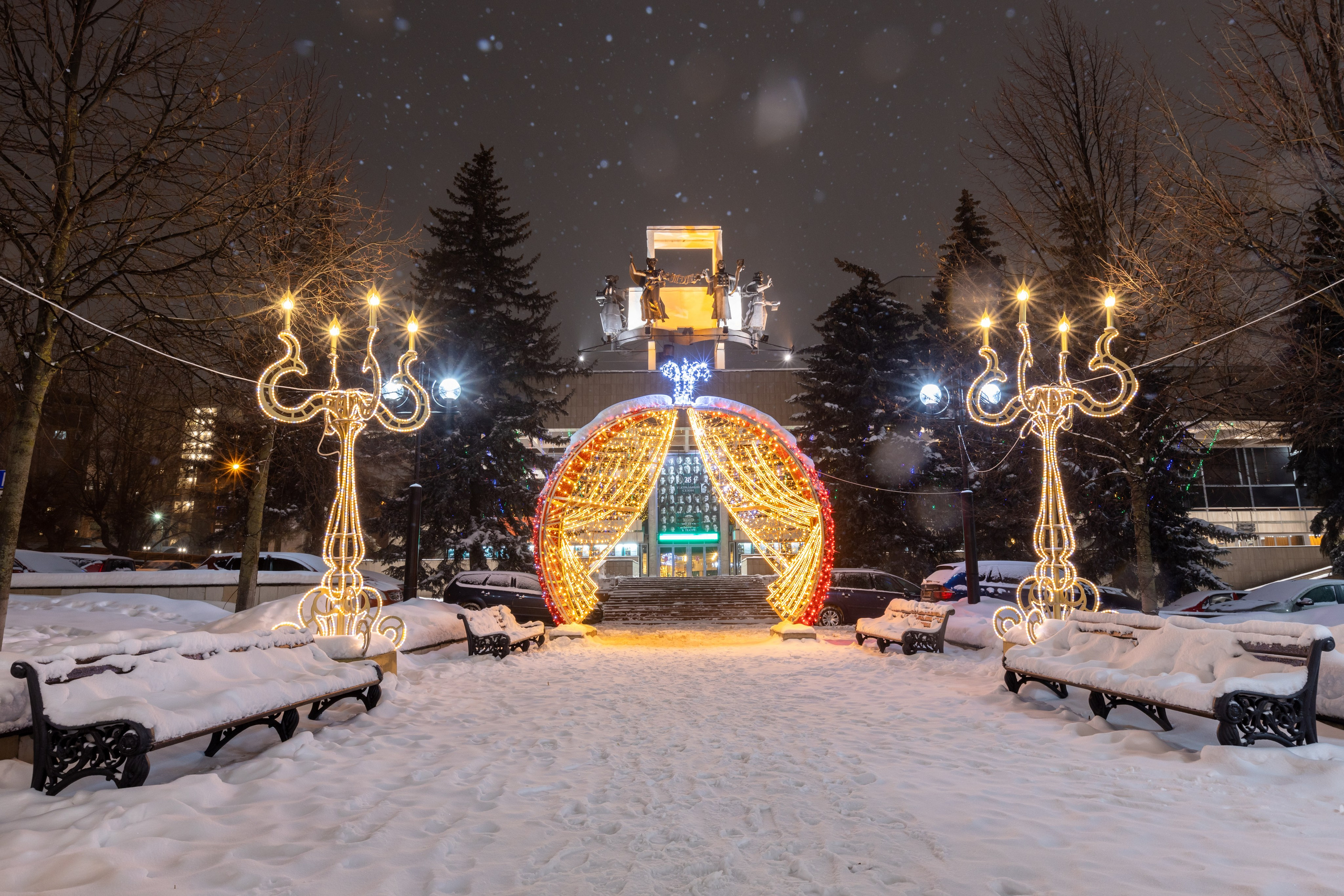 Новогодняя Тула 2022 (Снежная королева на площади). Фотограф в Туле Крупский АнДРей. Фотостудия «КАДР71» в Туле