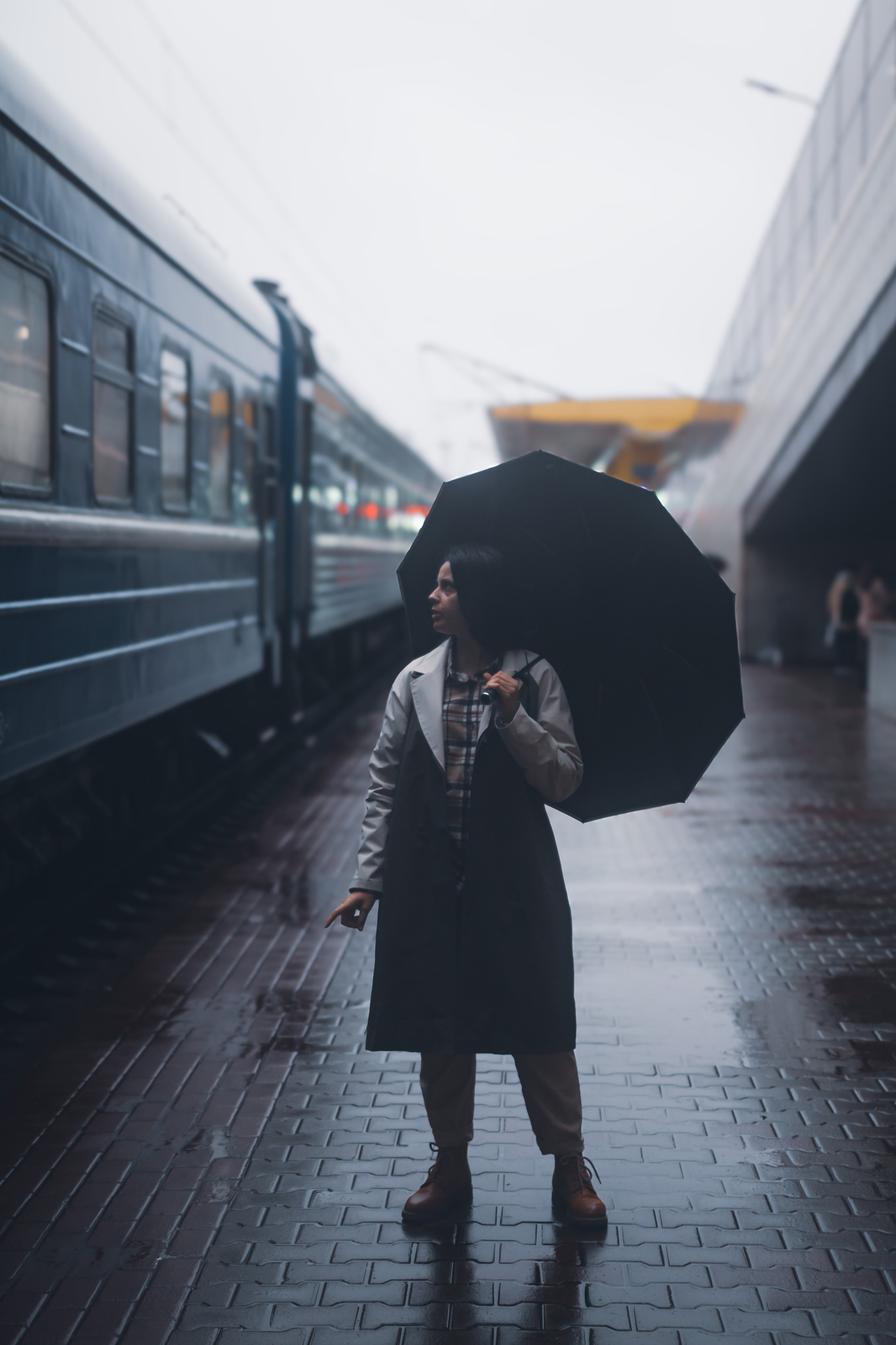 Фотосессия на вокзале