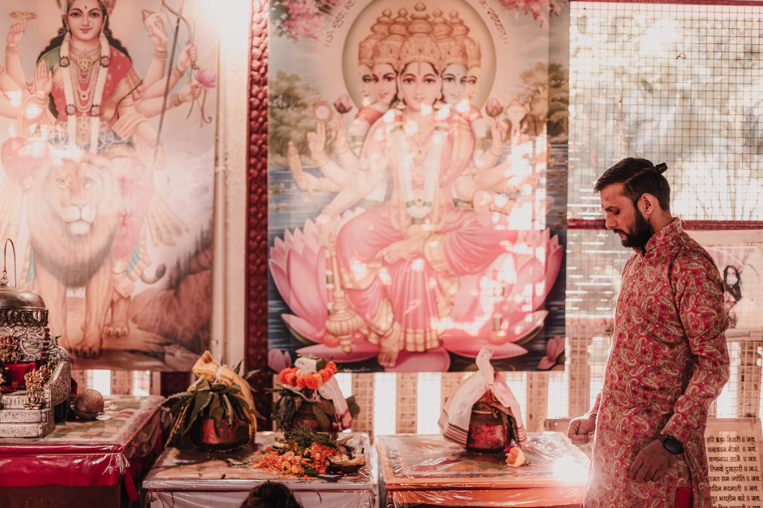 Lakshmi pooja in India. Mariam Bagdasaryan