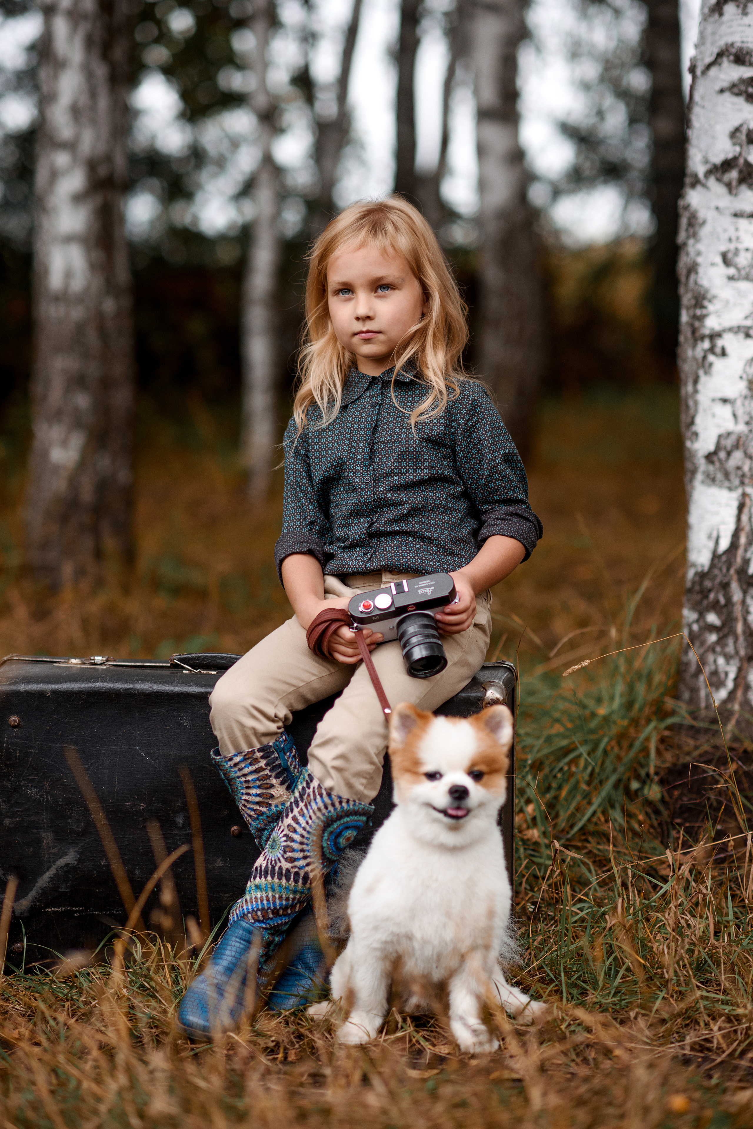 Детская фотосессия на природе. Профессиональный фотограф. Портрет, семья, дети